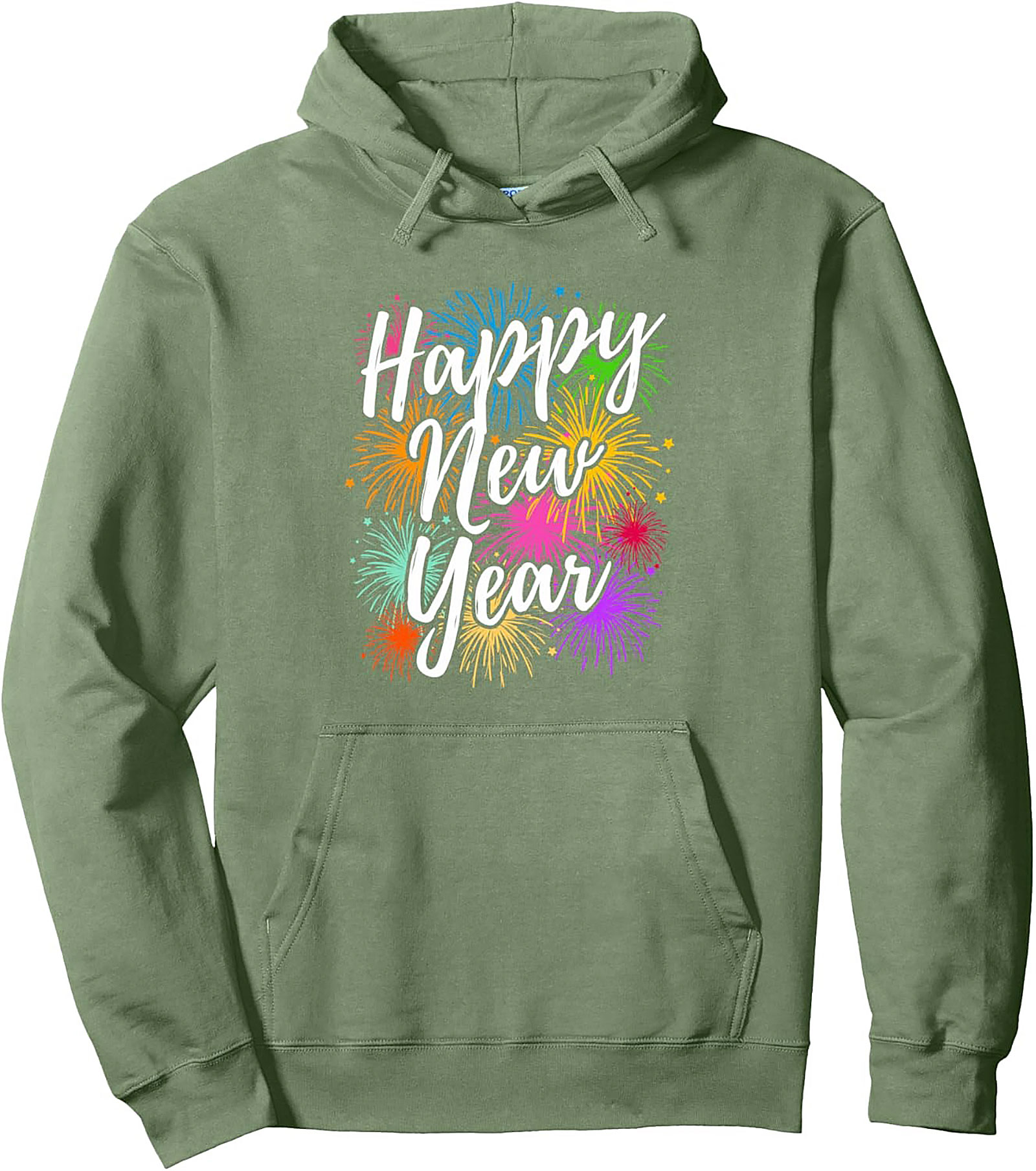 Happy New Year Graphic Hoodie Celebration Pullover