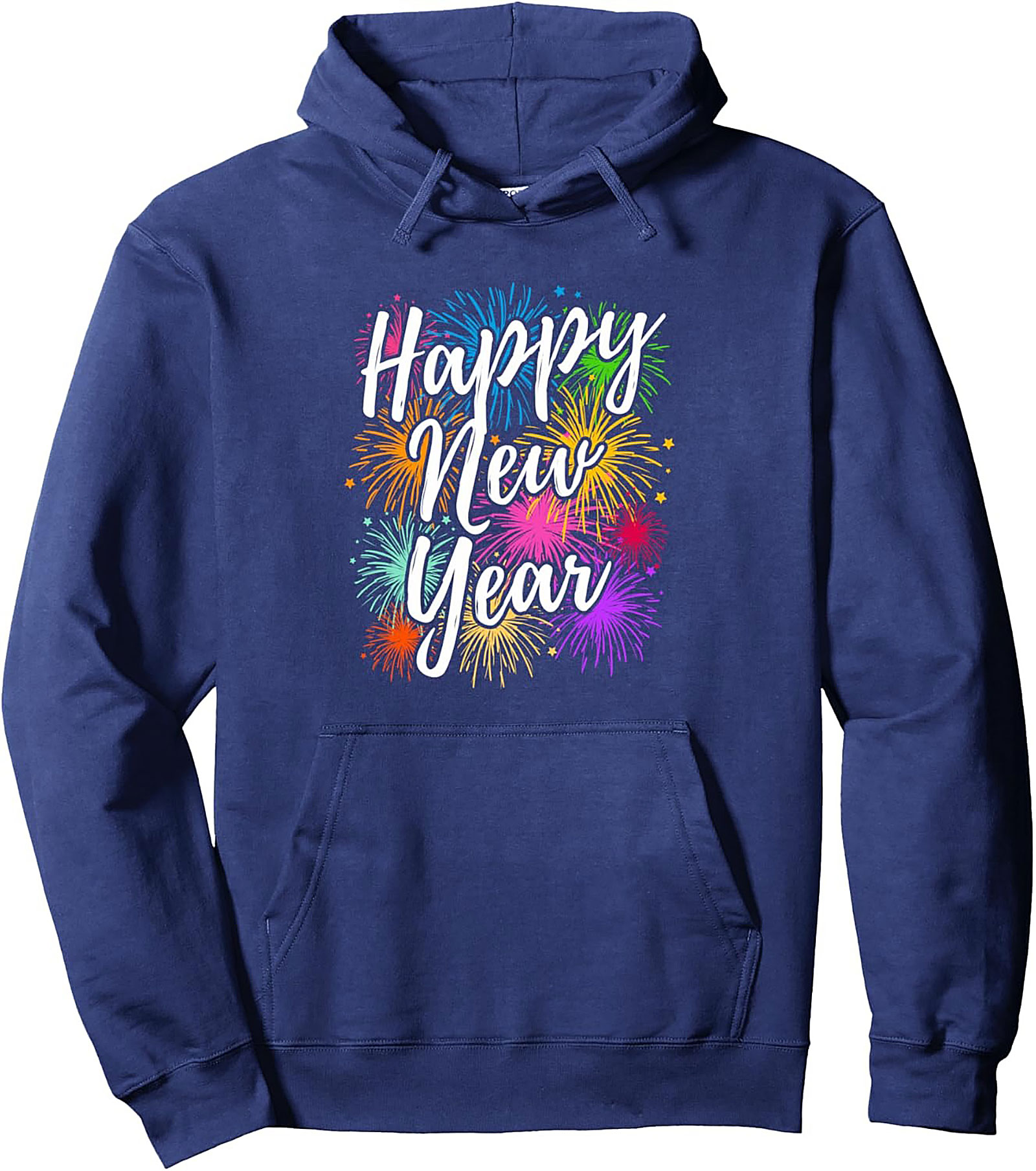 Happy New Year Graphic Hoodie Celebration Pullover