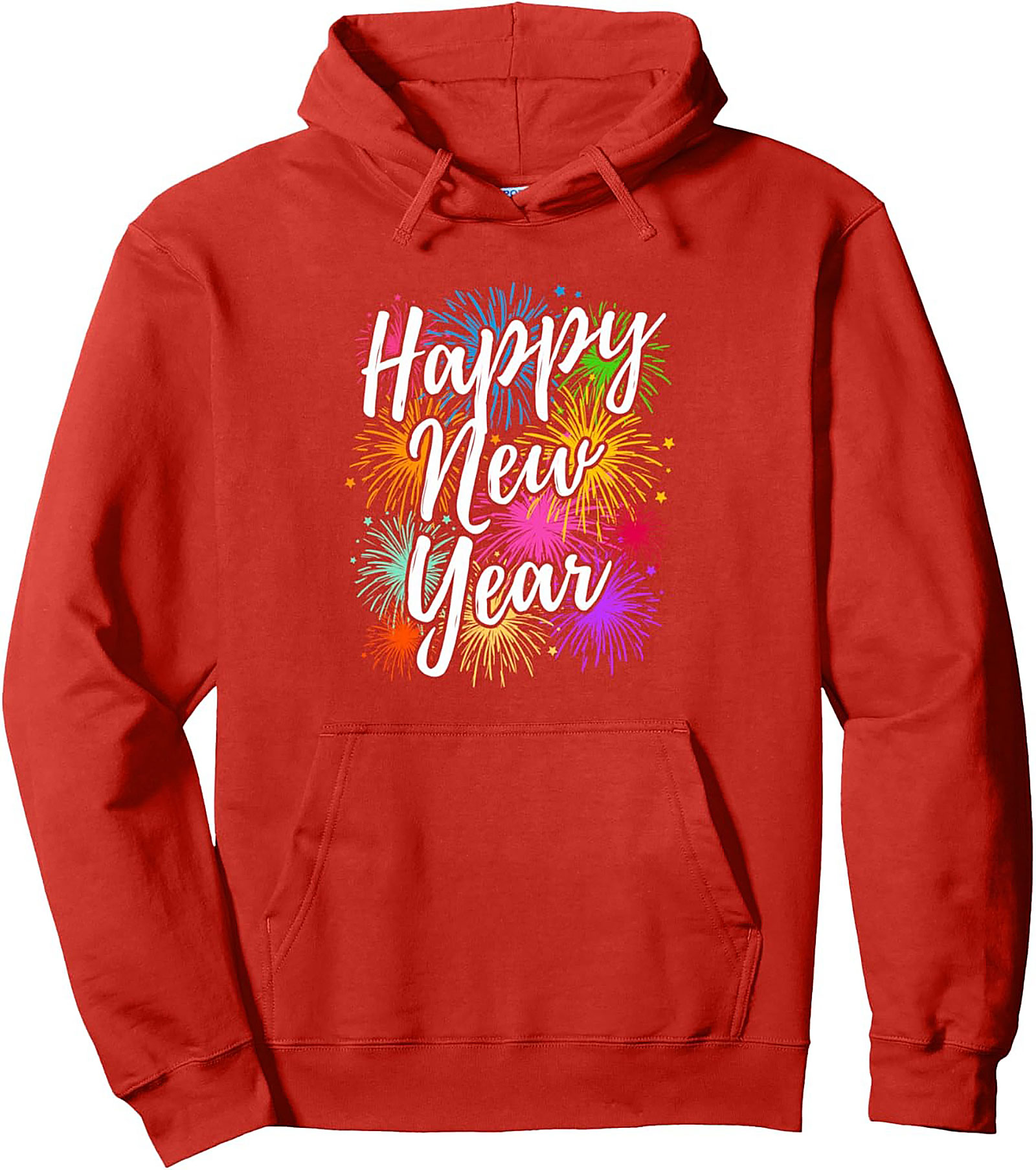 Happy New Year Graphic Hoodie Celebration Pullover