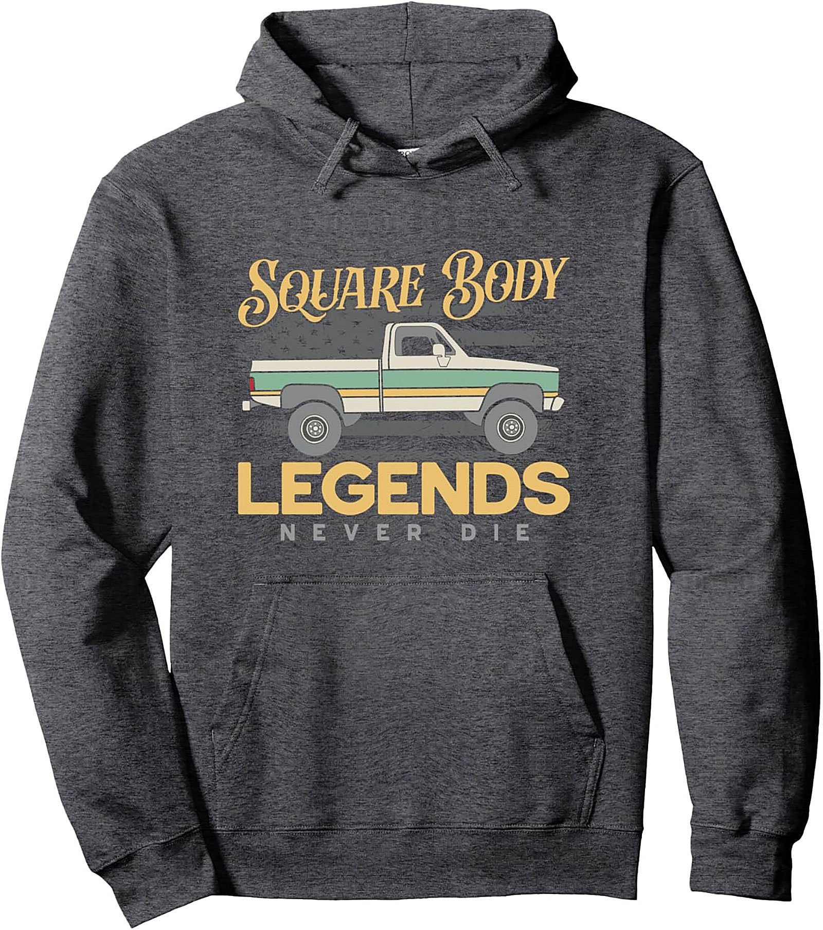 Square Body Legends Never Die Graphic Hoodie