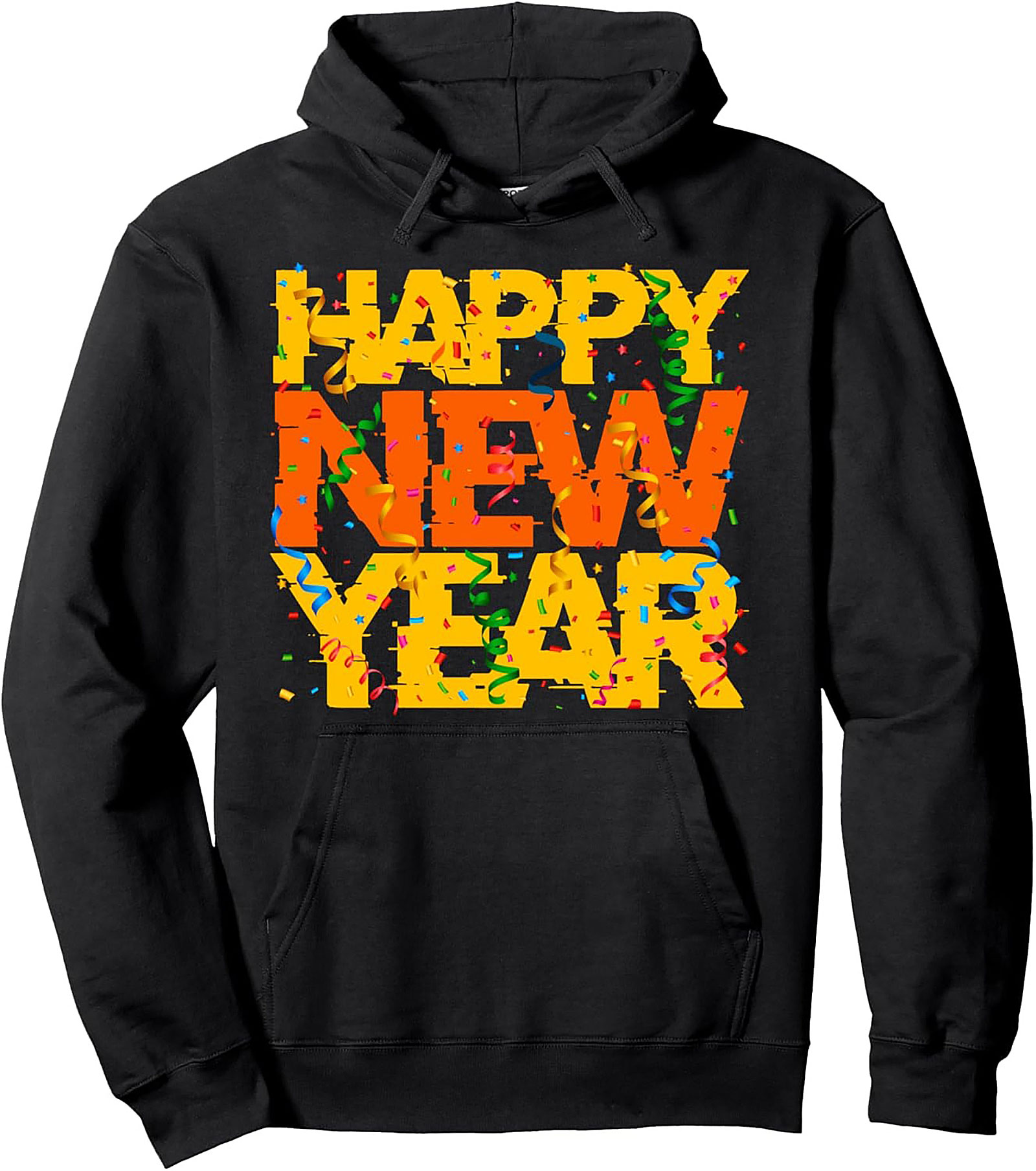 Happy New Year Pullover Hoodie Festive Graphic