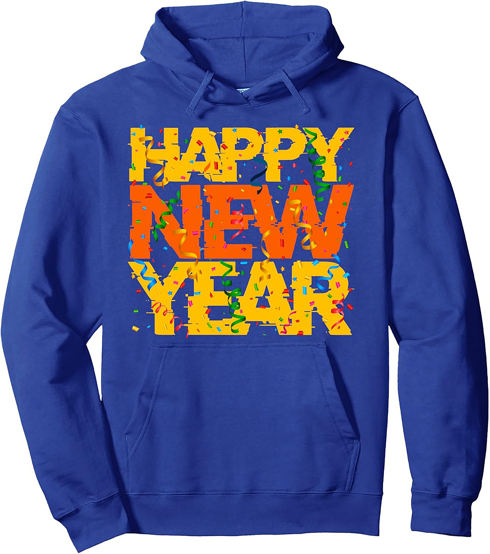 Happy New Year Pullover Hoodie Festive Graphic