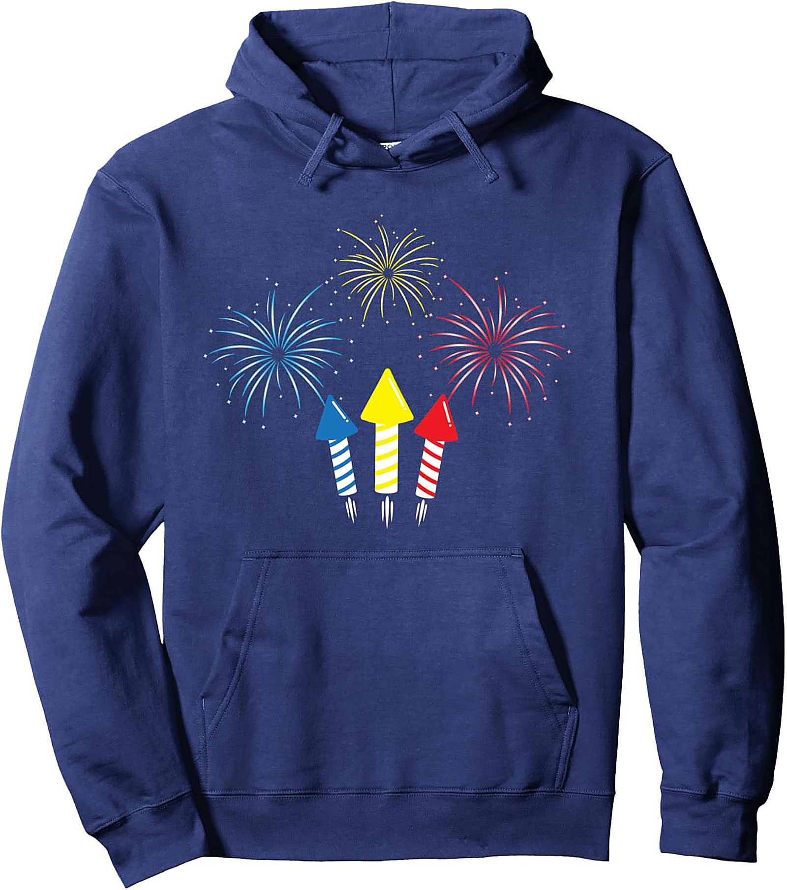 4th of July Fireworks Pullover Hoodie Patriotic Gift