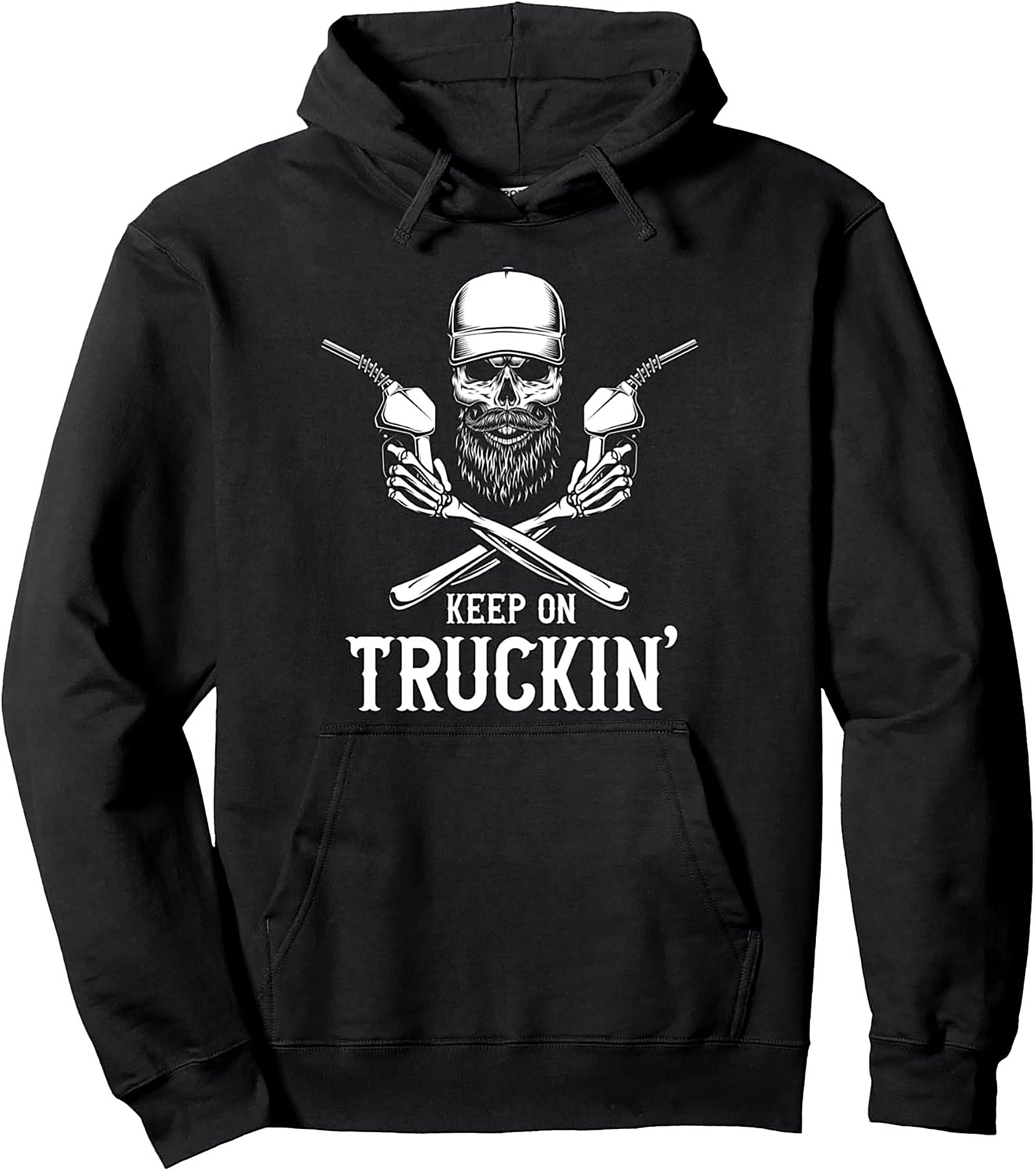 Keep On Truckin’ Trucker Graphic Hoodie | Road Warrior Pullover