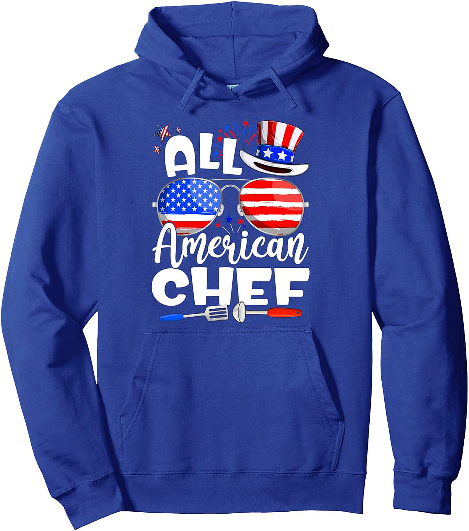 All American Chef Graphic Hoodie Cozy Pullover Gift