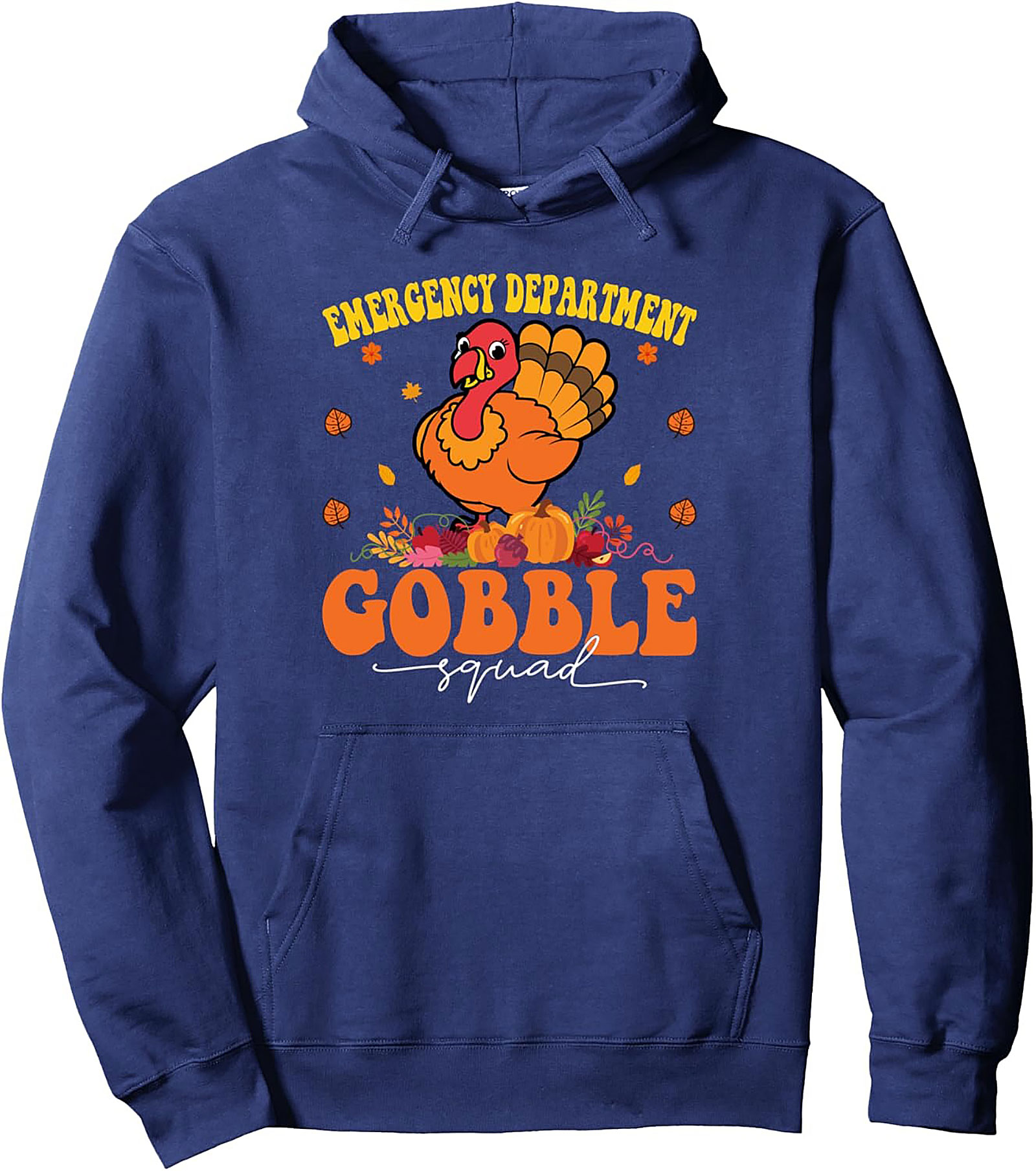 Funny ED Gobble Squad Pullover Hoodie | Thanksgiving Gift