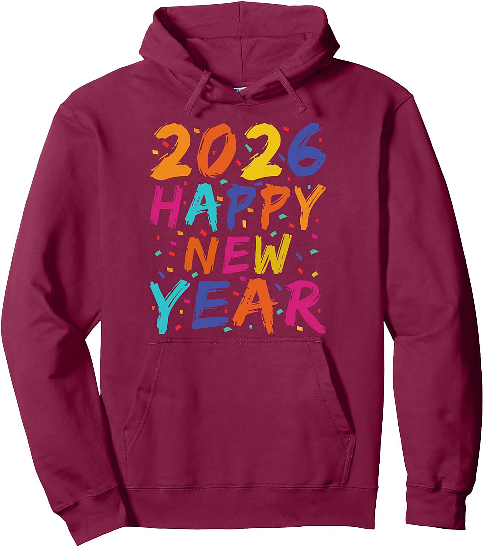 2026 Happy New Year Pullover Hoodie Celebration Gift