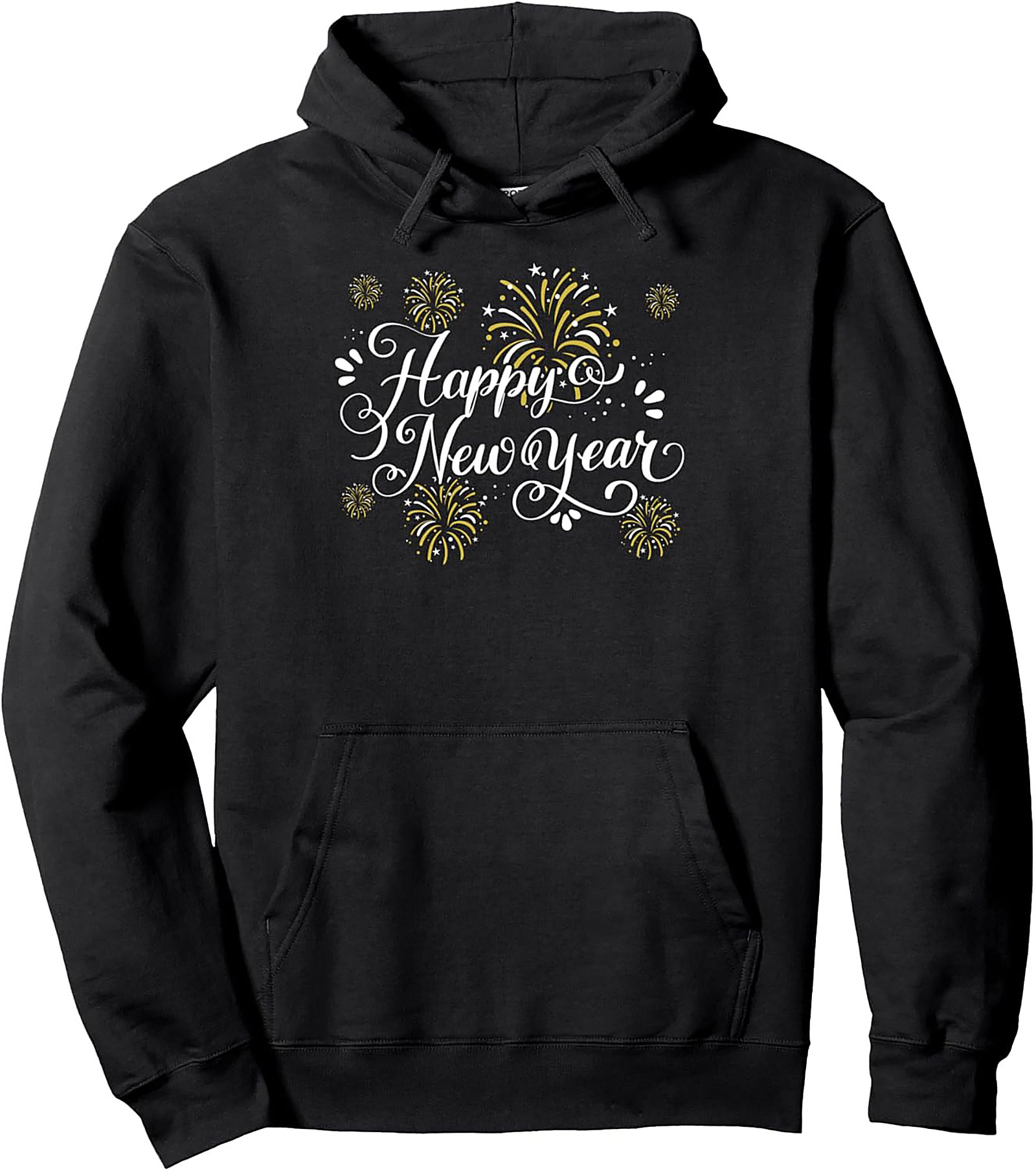 Happy New Year Pullover Hoodie Festive Graphic