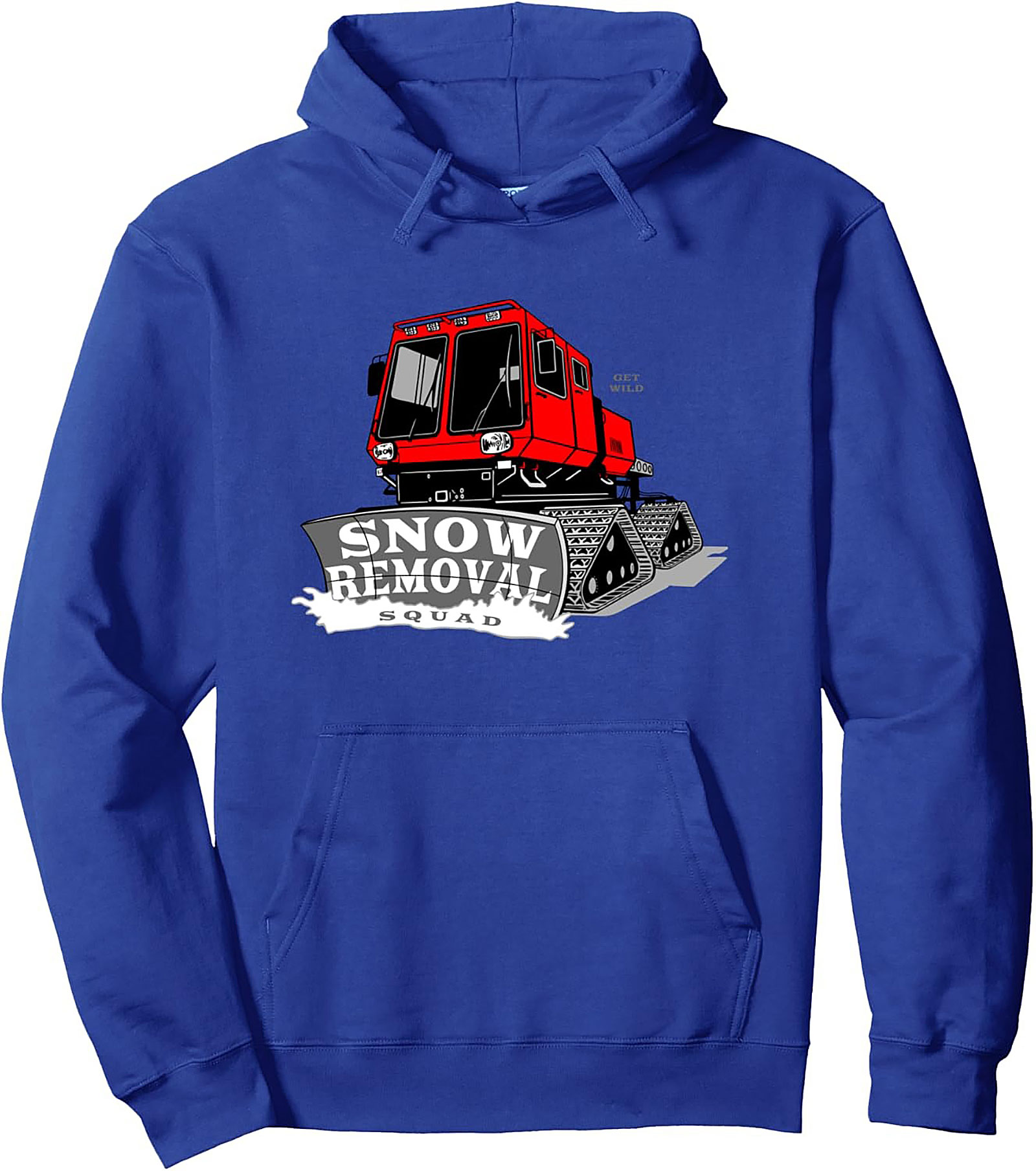 Snow Removal Squad Graphic Hoodie: Heavy Equipment Snowcat Pullover