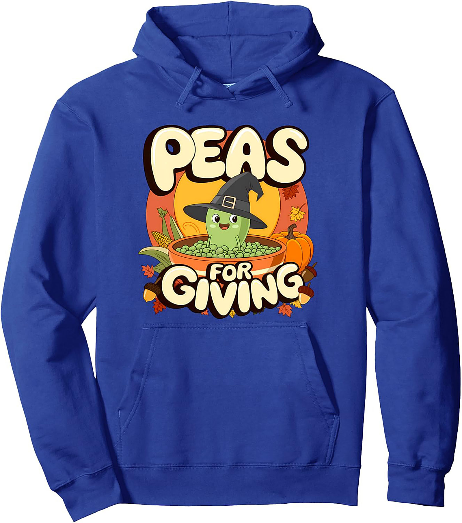 Peas for Giving Funny Thanksgiving Pullover Hoodie