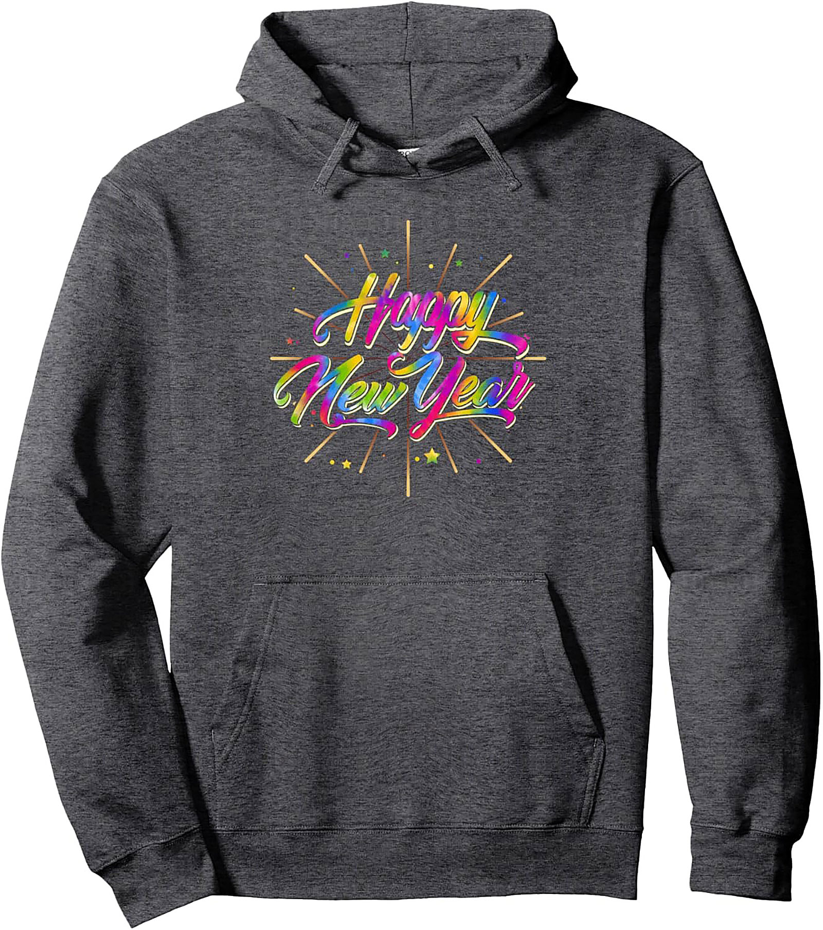 Happy New Year Graphic Hoodie Festive Celebration Pullover