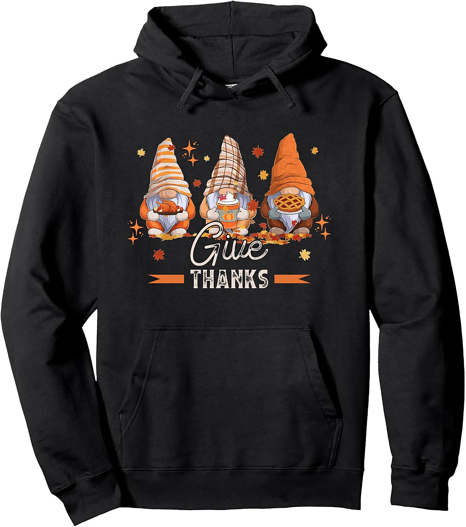 Thanksgiving Gnomes Pullover Hoodie | Fall & Gratitude Gift