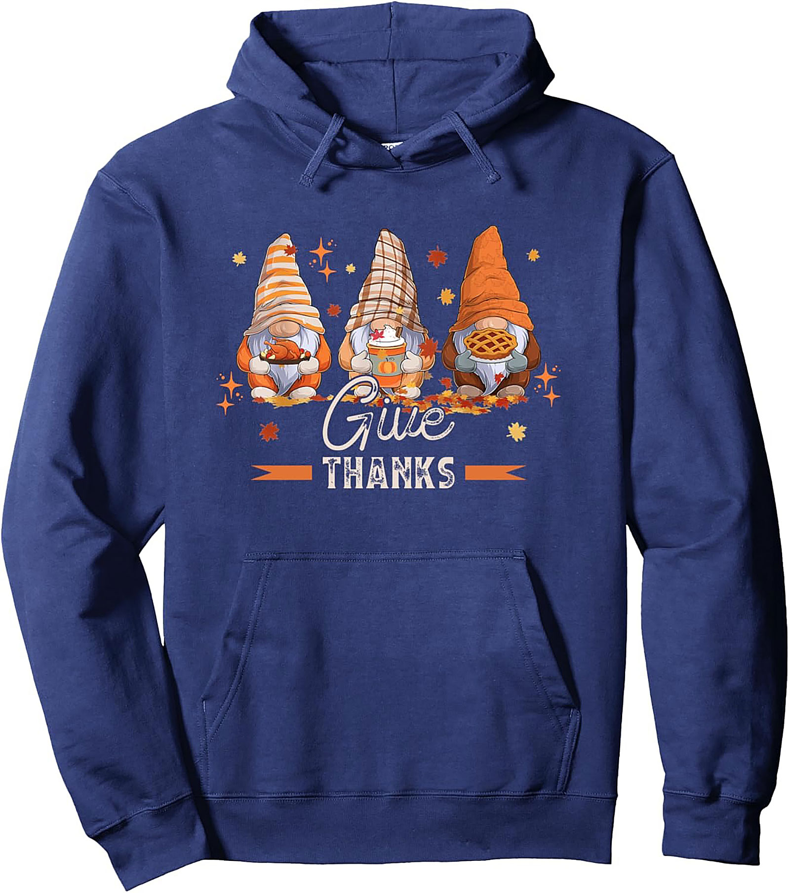 Thanksgiving Gnomes Pullover Hoodie | Fall & Gratitude Gift
