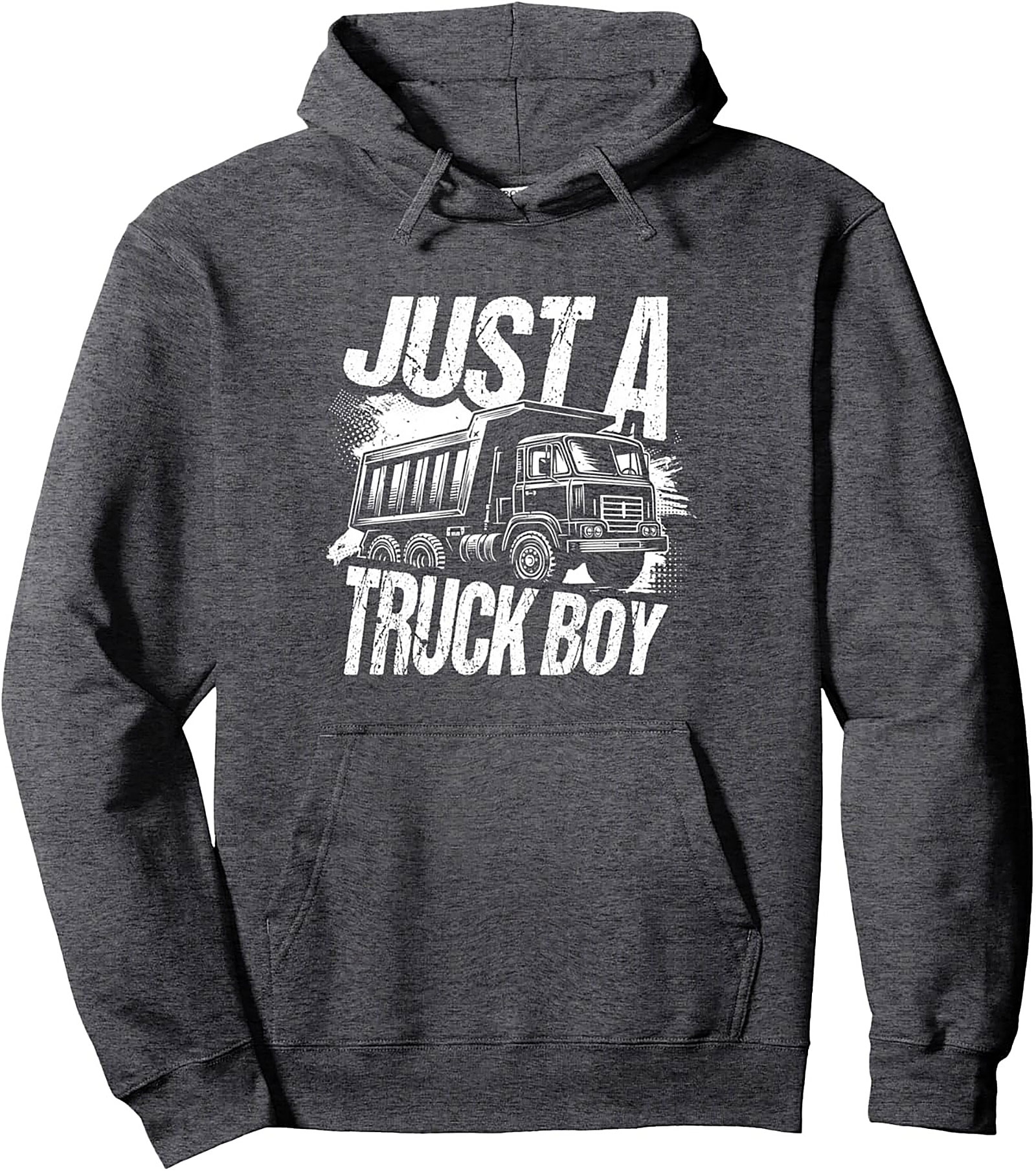 Just A Truck Boy Dump Truck Graphic Hoodie