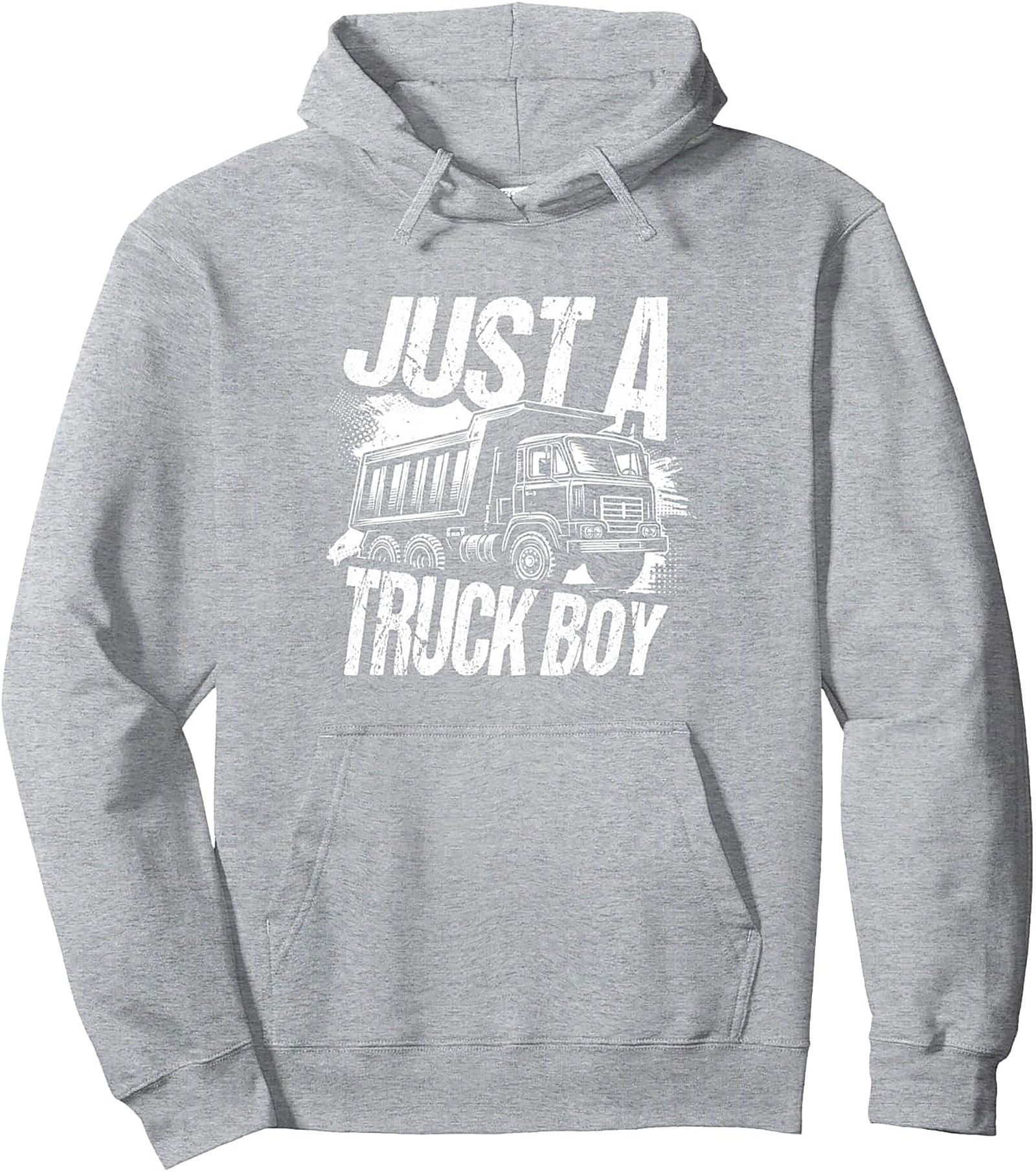Just A Truck Boy Dump Truck Graphic Hoodie