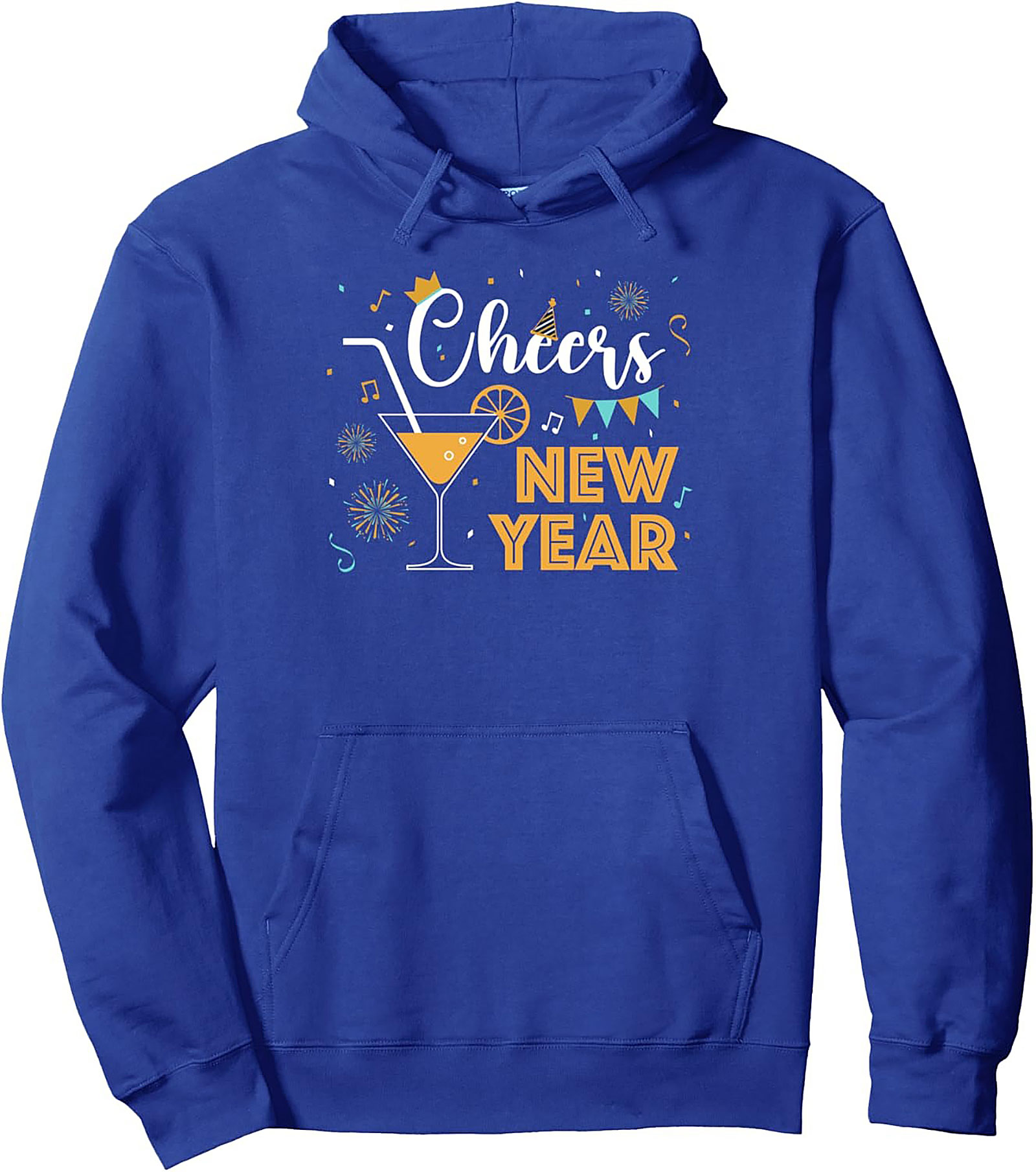 Cheers New Year Pullover Hoodie Festive Graphic