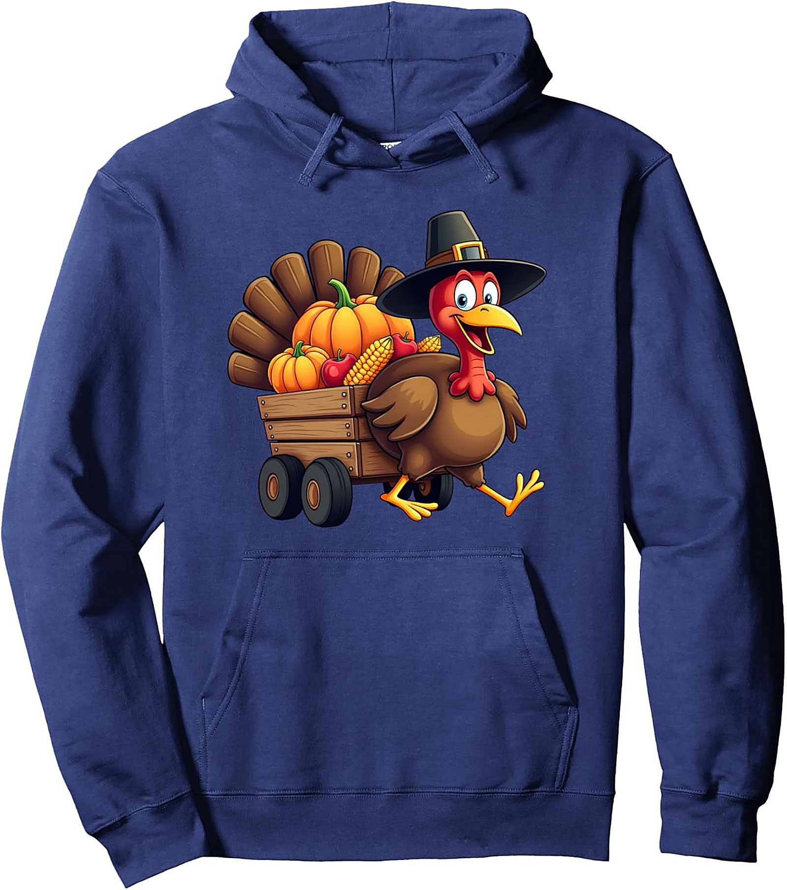 Cozy Thanksgiving Turkey Pullover Hoodie | Festive Gift