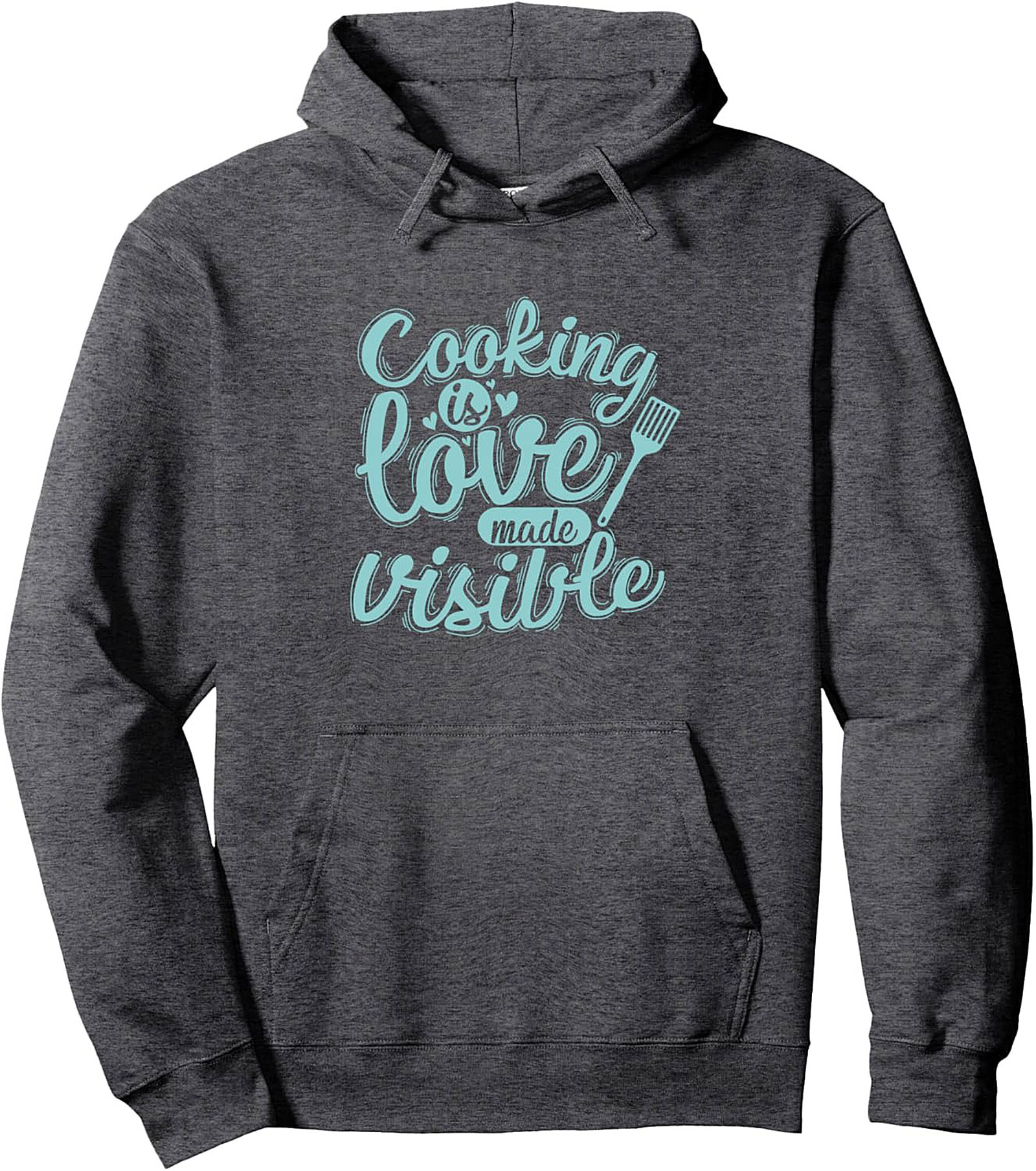 Cooking Is Love Graphic Hoodie Cozy Foodie Pullover Gift
