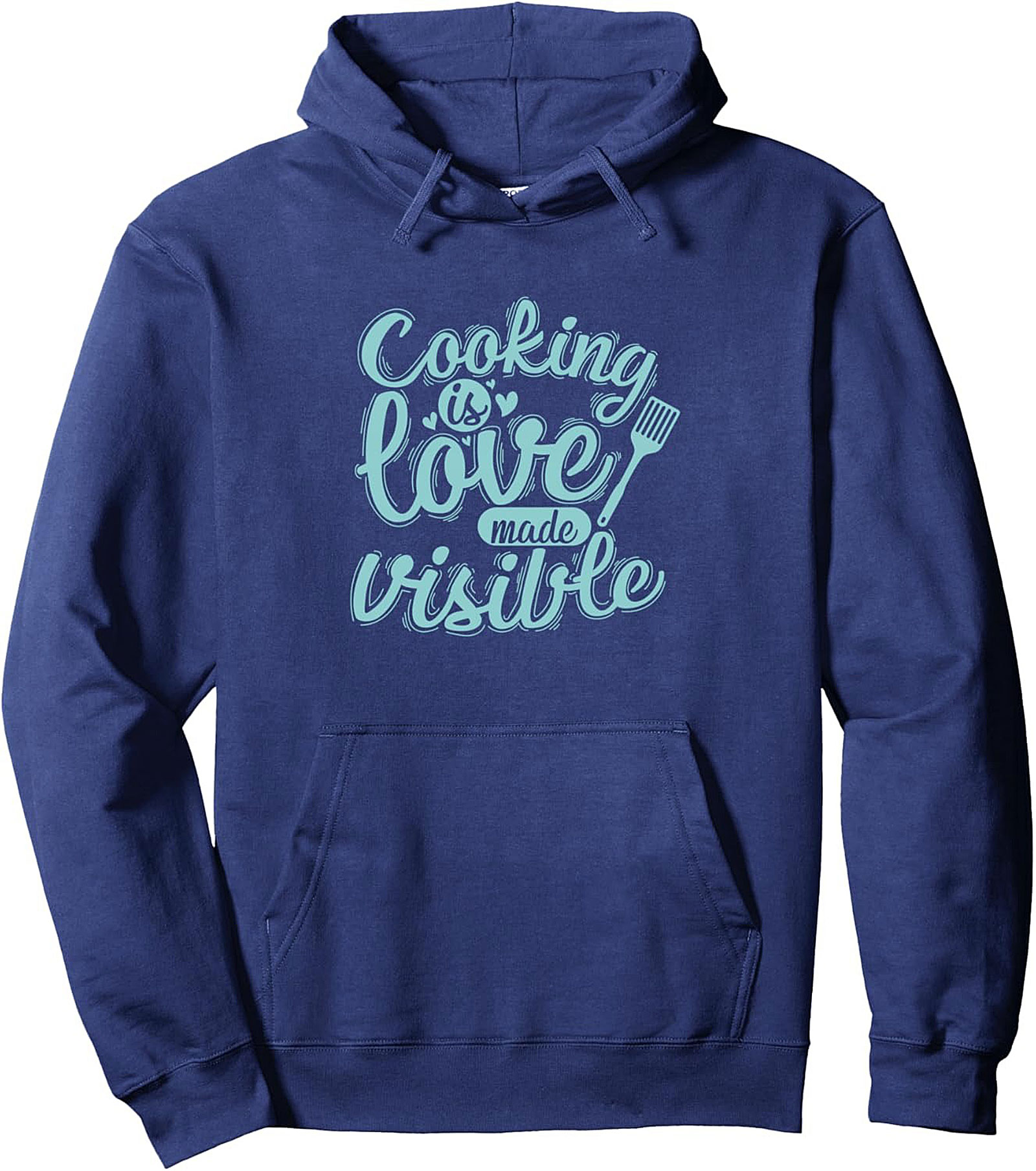 Cooking Is Love Graphic Hoodie Cozy Foodie Pullover Gift