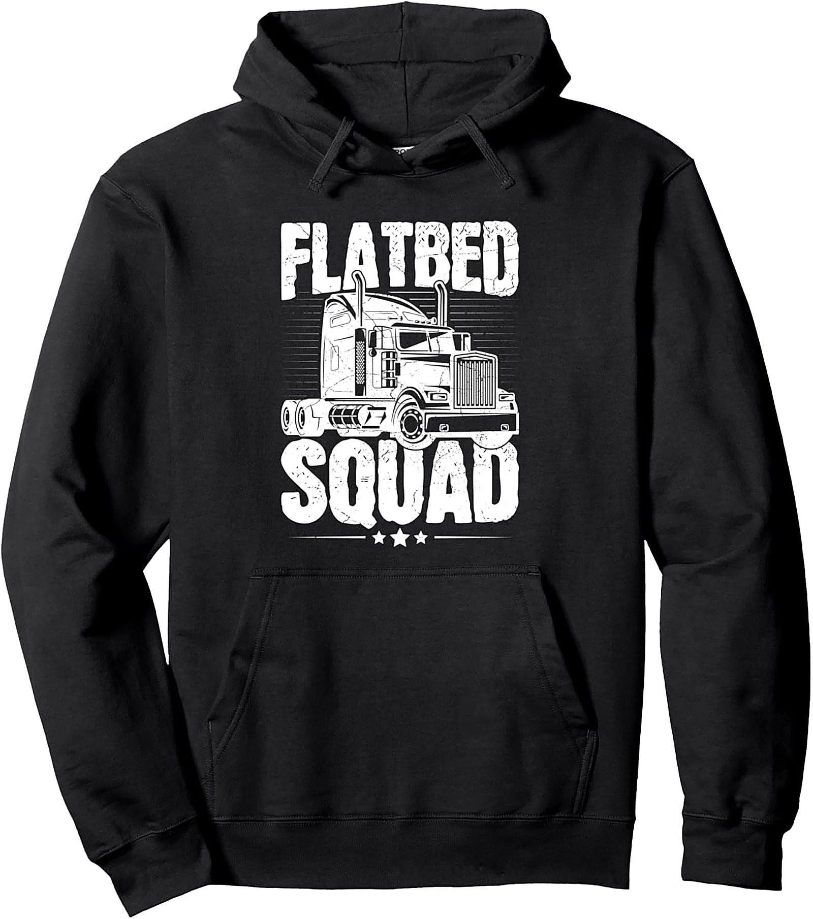 Flatbed Squad Trucker Graphic Hoodie | Heavy Haul Pullover