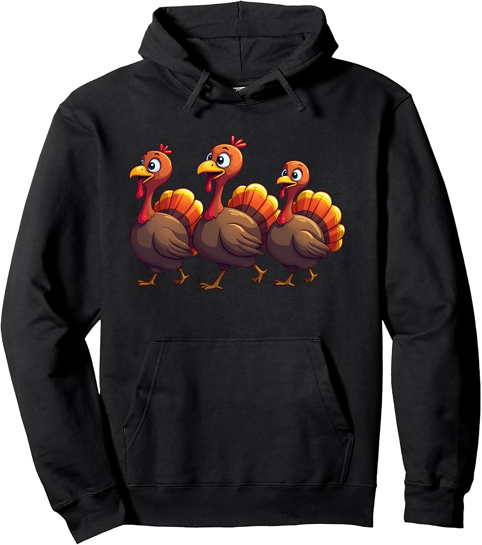 Funny Thanksgiving Turkeys Pullover Hoodie | Cozy Gift
