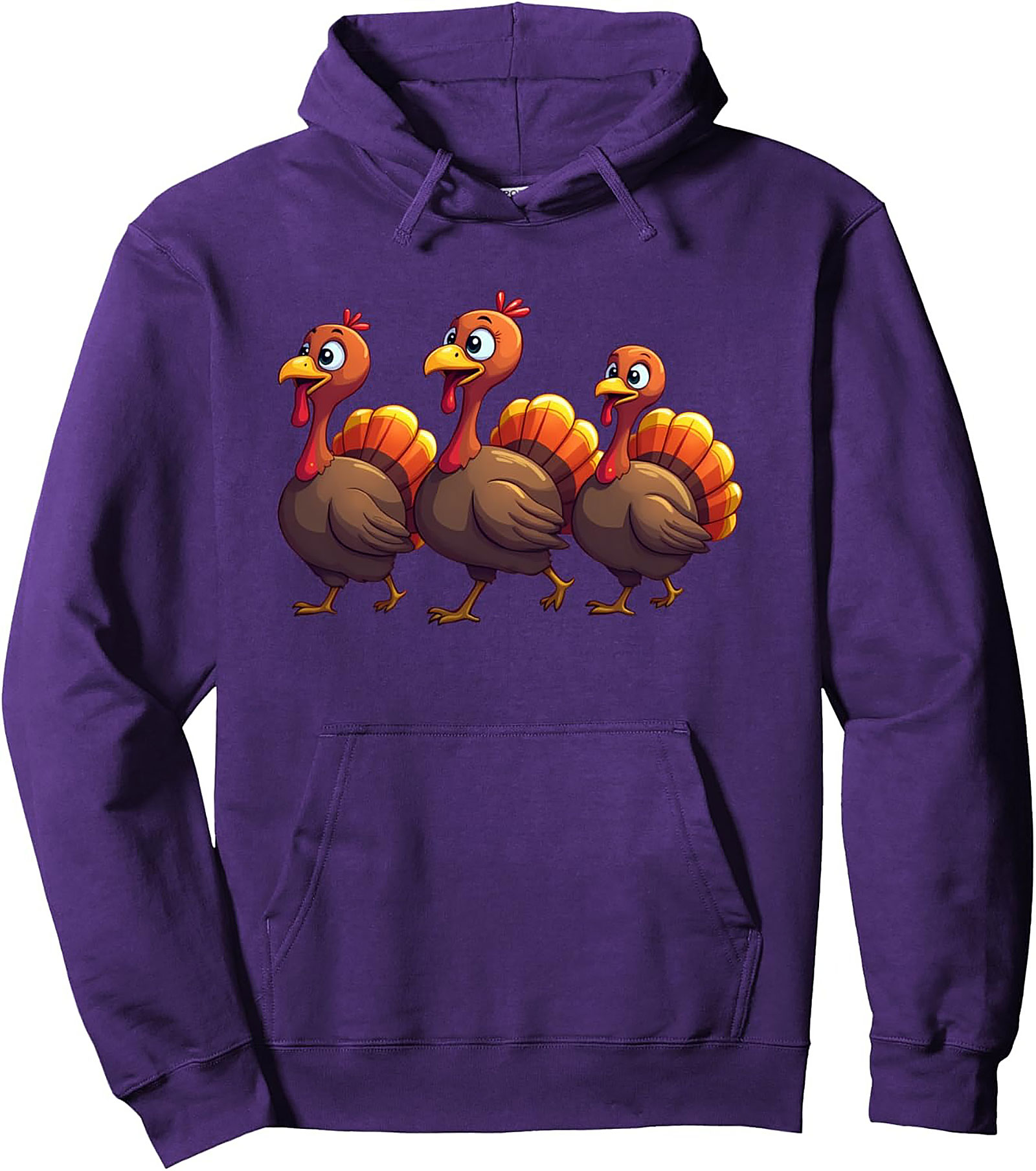 Funny Thanksgiving Turkeys Pullover Hoodie | Cozy Gift