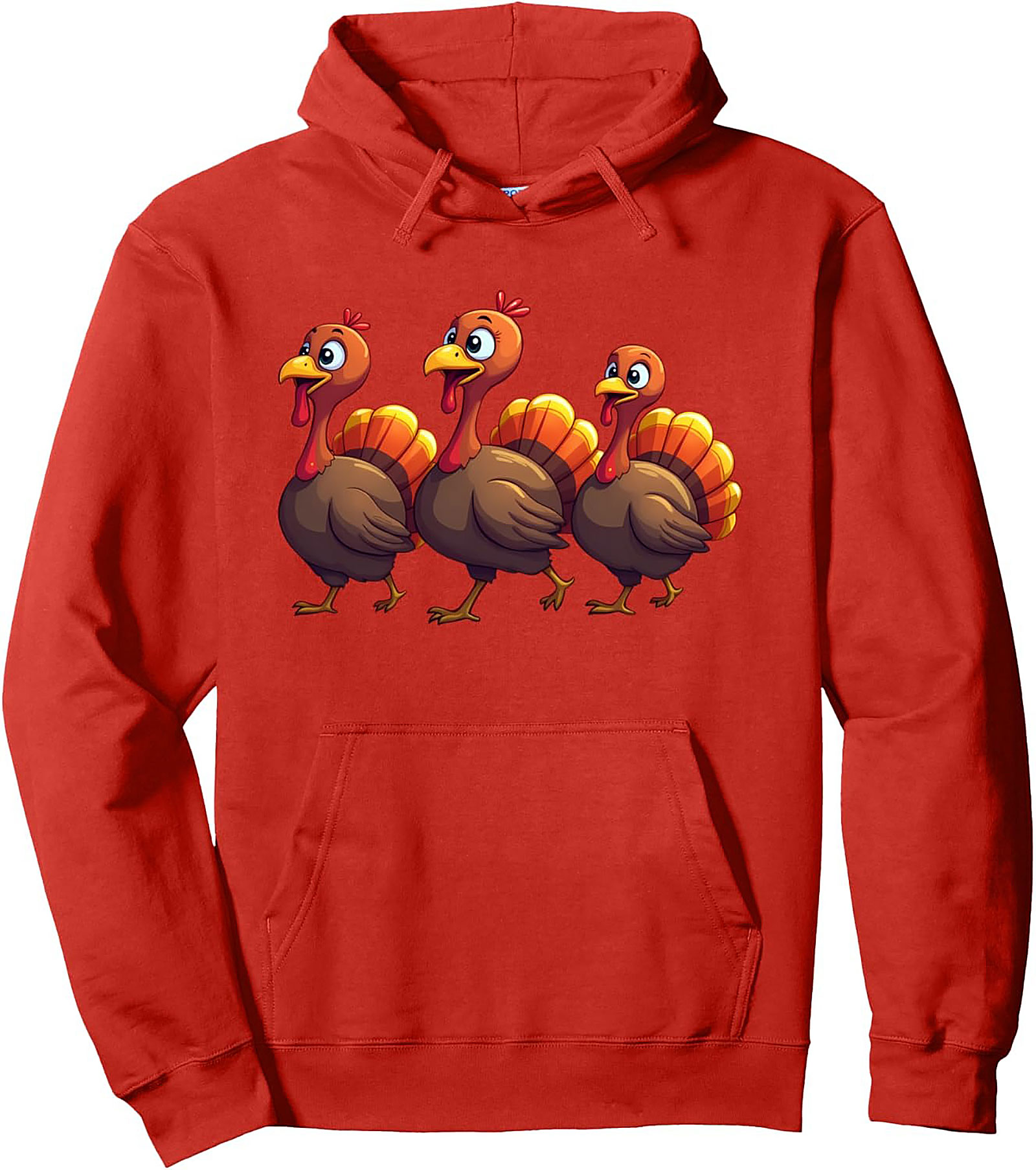 Funny Thanksgiving Turkeys Pullover Hoodie | Cozy Gift