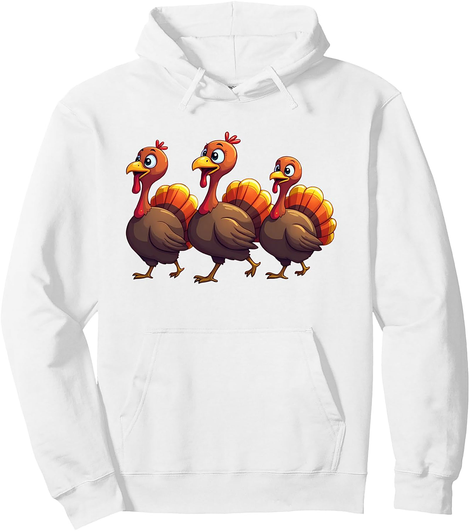 Funny Thanksgiving Turkeys Pullover Hoodie | Cozy Gift