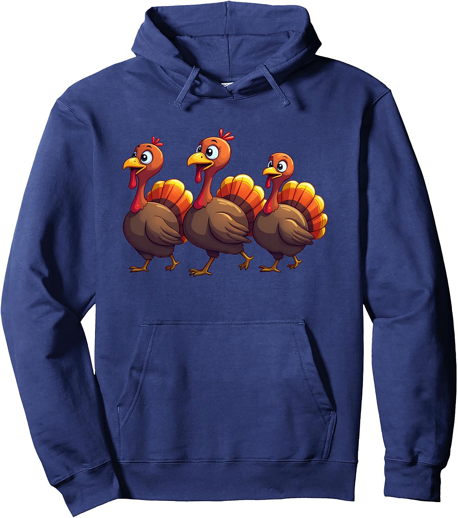 Funny Thanksgiving Turkeys Pullover Hoodie | Cozy Gift