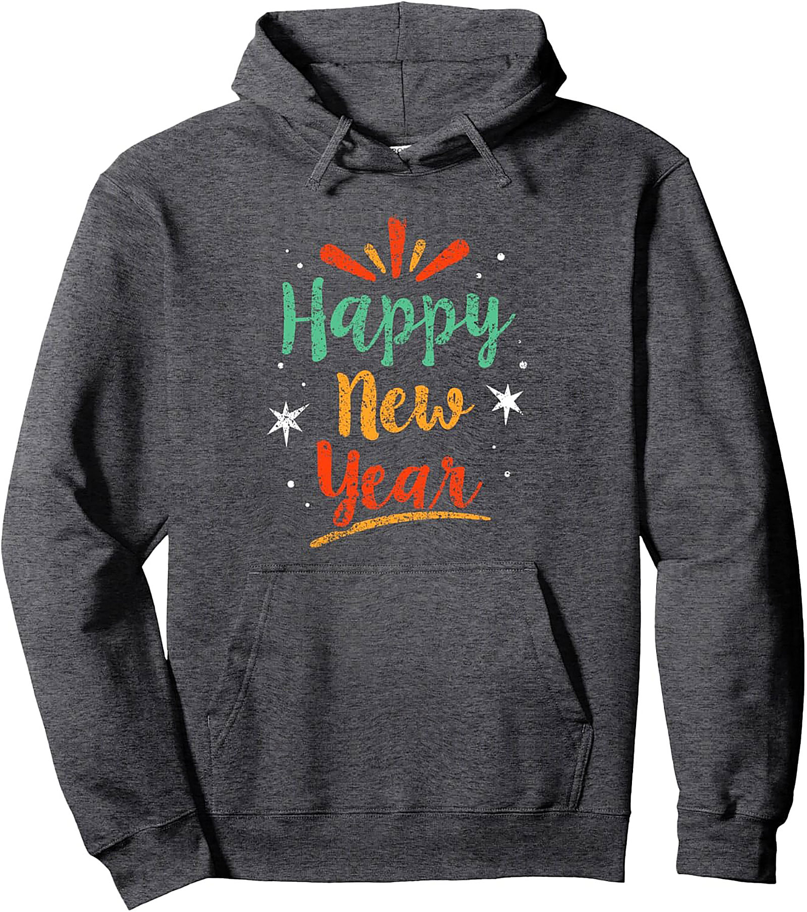 Retro Happy New Year Pullover Hoodie Festive Gift Idea