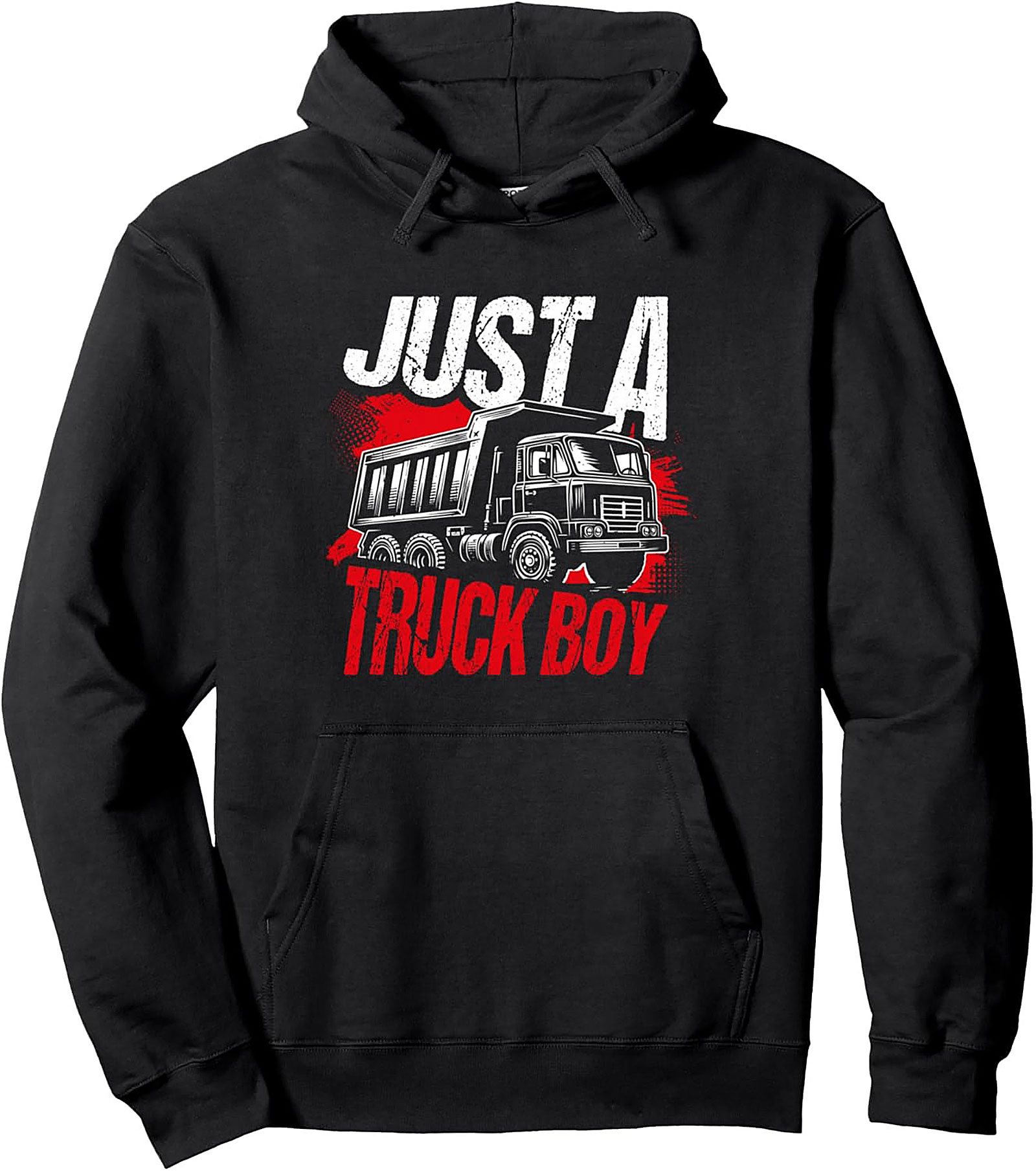 Truck Boy Graphic Hoodie – Dump Truck Enthusiast Pullover