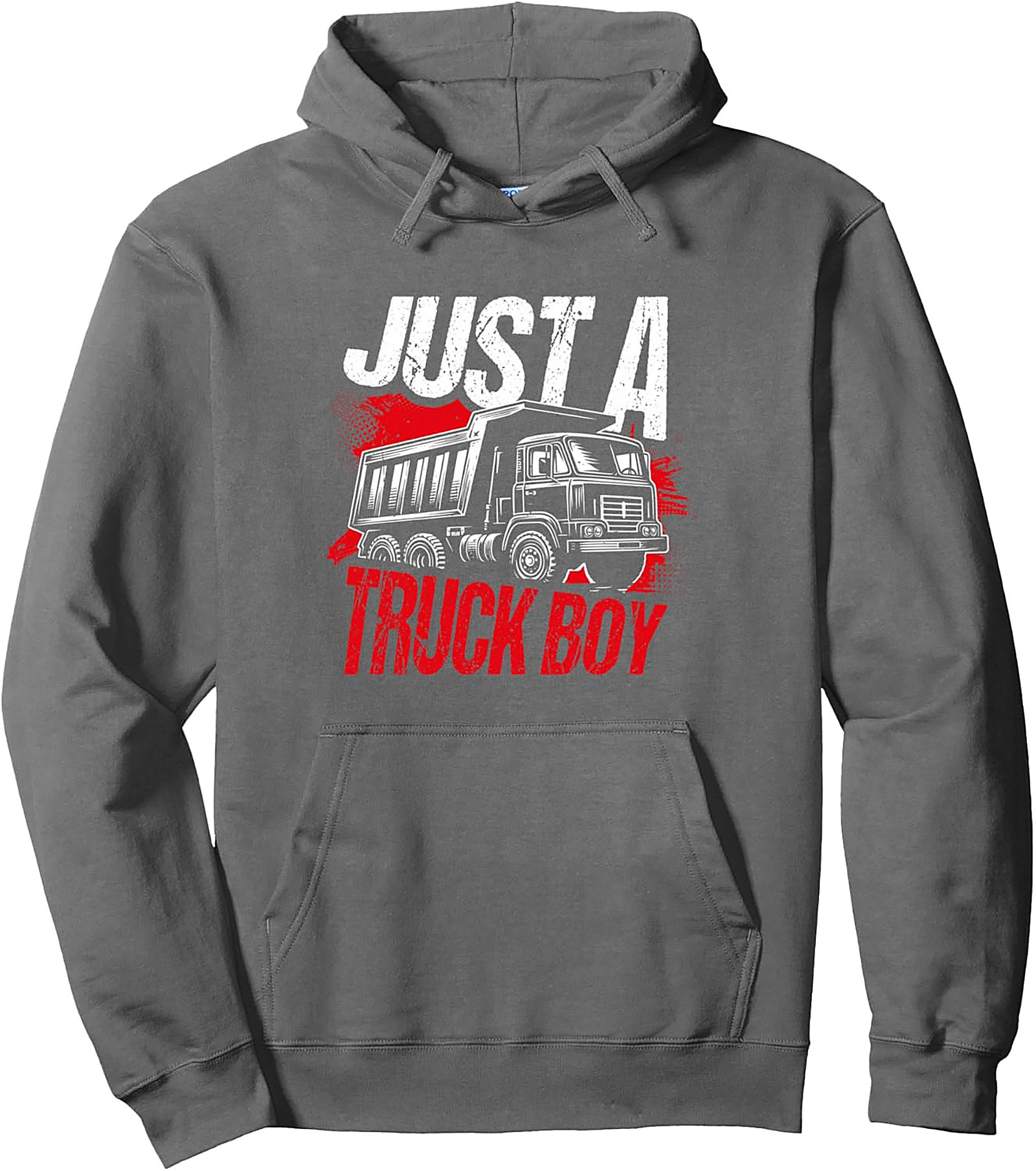 Truck Boy Graphic Hoodie – Dump Truck Enthusiast Pullover