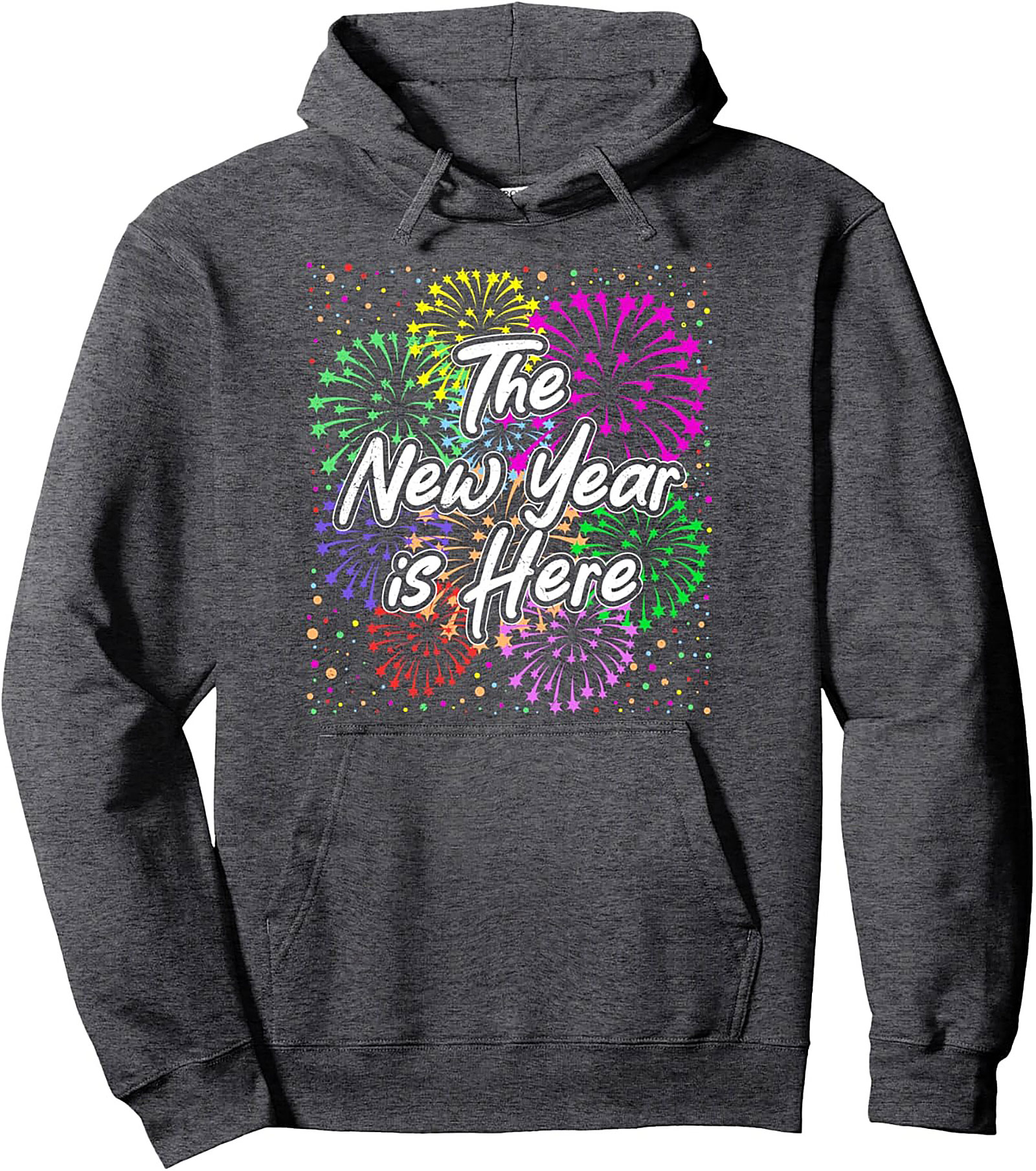 New Year Celebration Pullover Hoodie Festive Fireworks