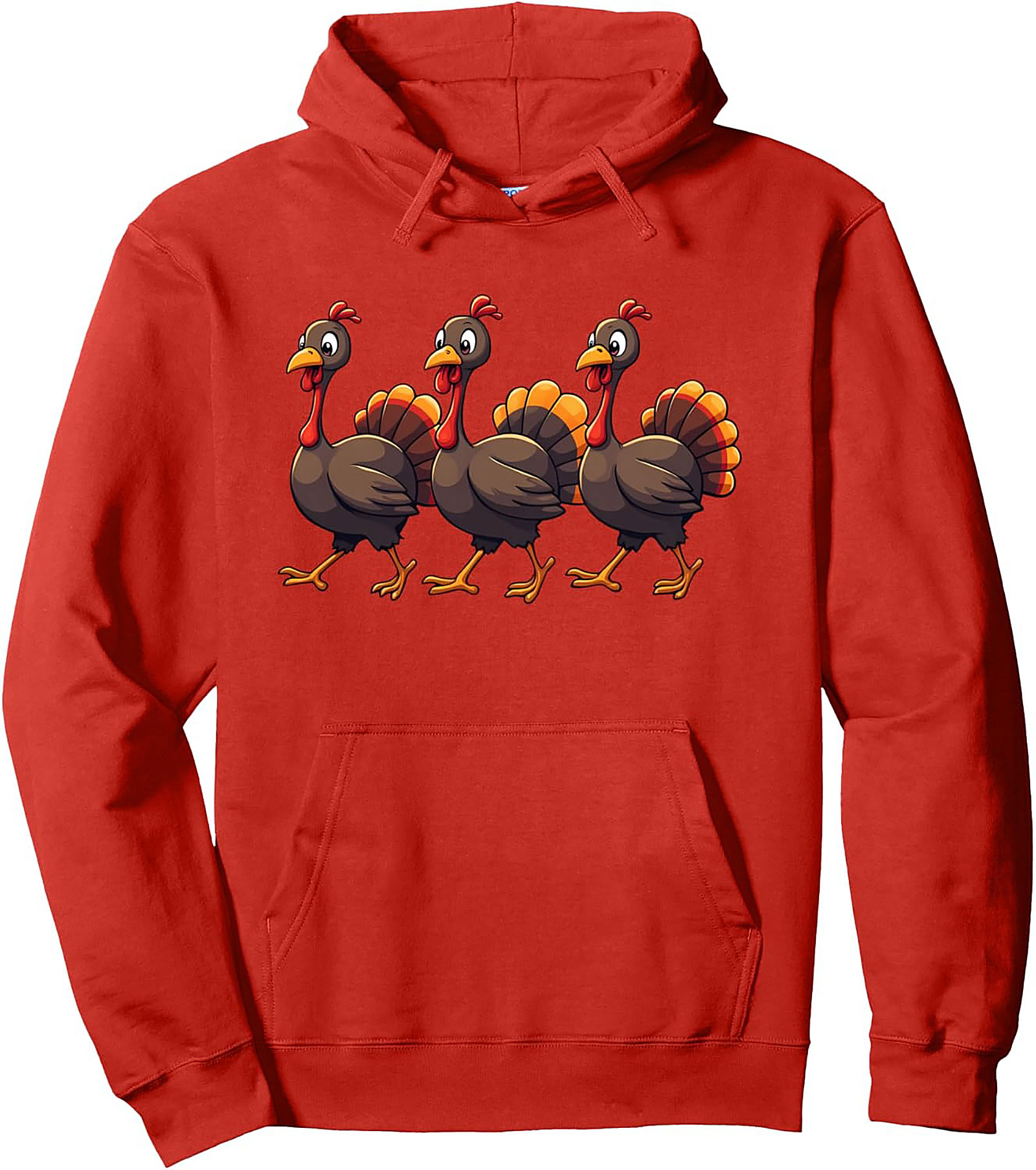 Funny Turkey Trot Graphic Hoodie | Cozy Thanksgiving Pullover