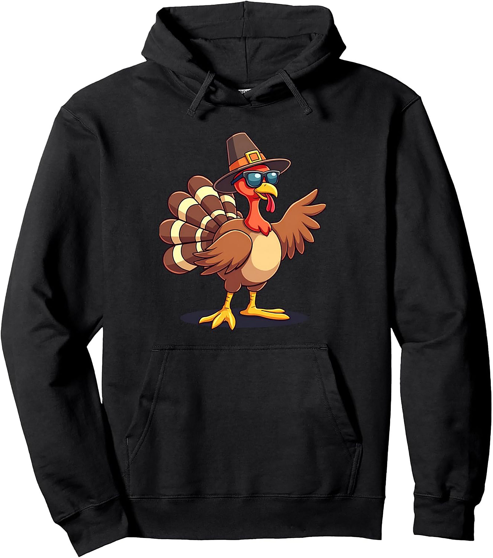Cool Turkey Thanksgiving Graphic Hoodie | Cozy Pullover