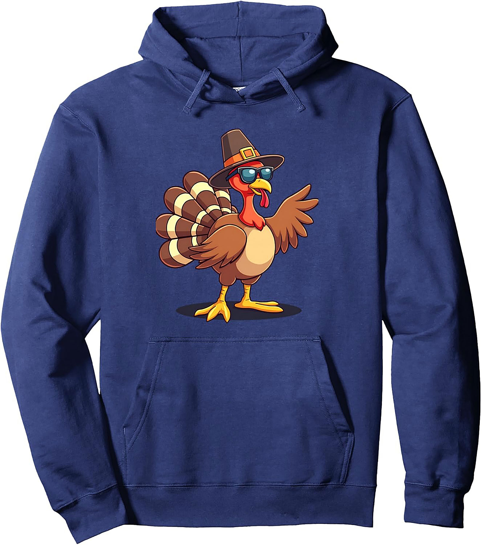 Cool Turkey Thanksgiving Graphic Hoodie | Cozy Pullover