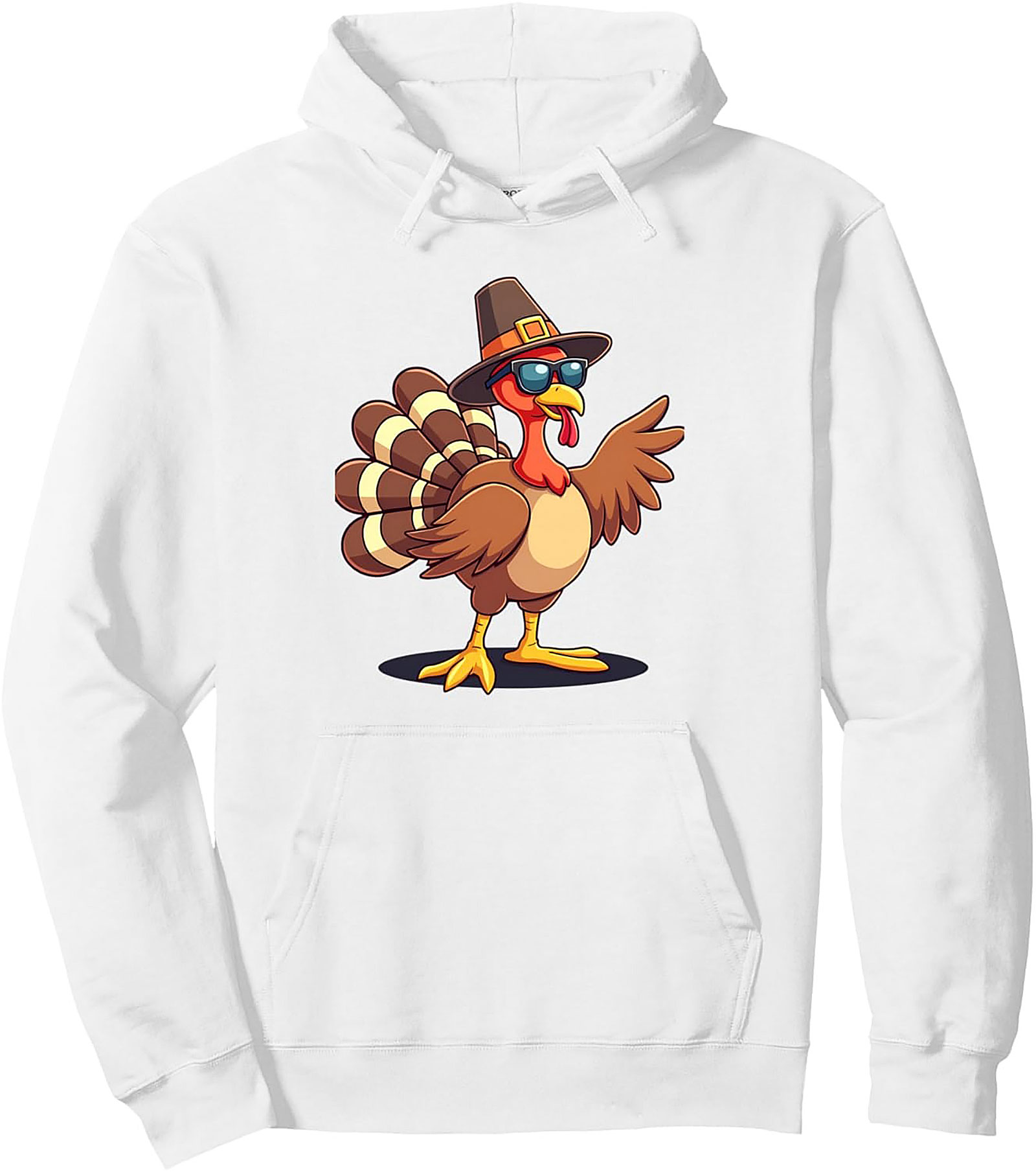 Cool Turkey Thanksgiving Graphic Hoodie | Cozy Pullover