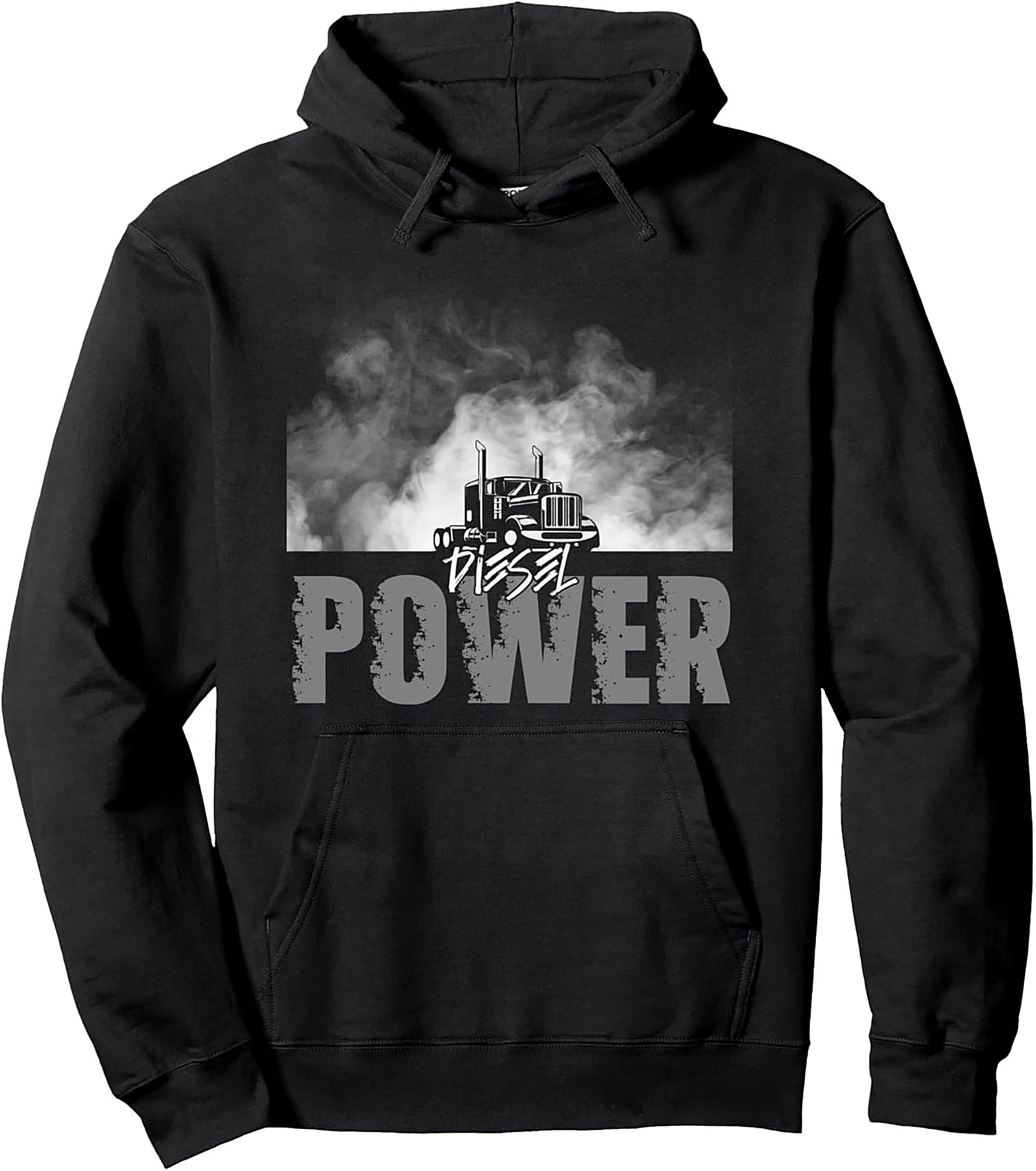 Diesel Power Semi Truck Graphic Hoodie – The Road Warrior Pullover