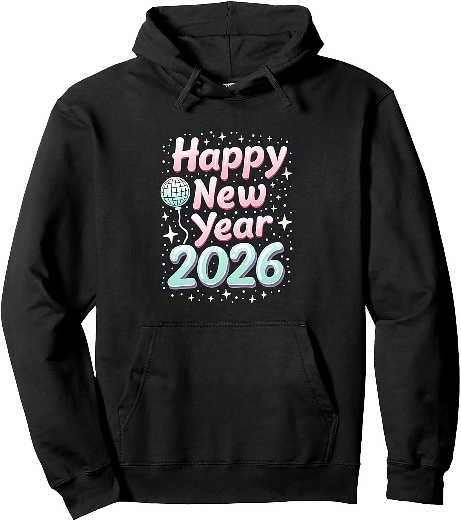 Happy New Year 2026 Graphic Hoodie 