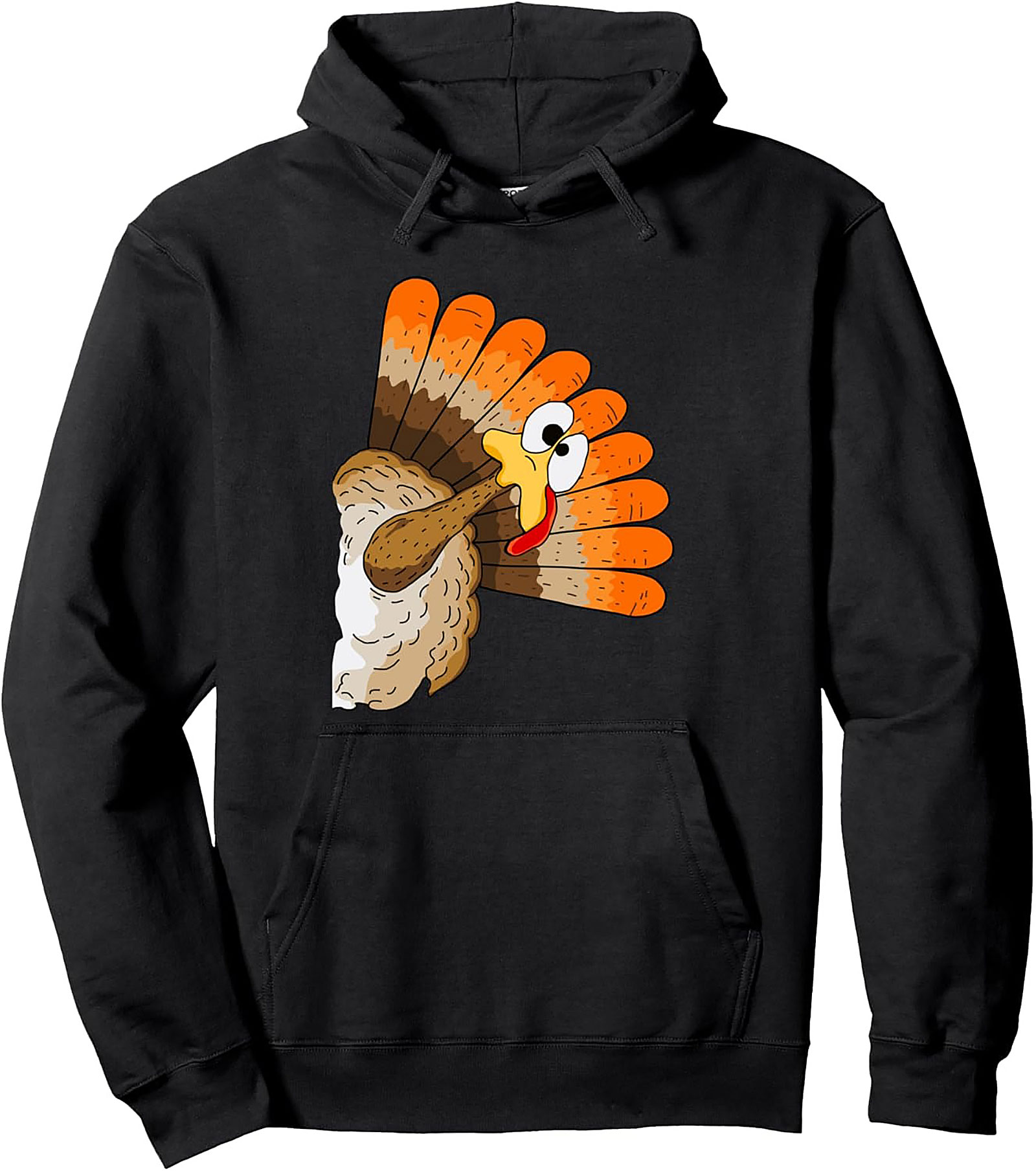 Funny Thanksgiving Turkey Pullover Hoodie | Cozy Fall Gift