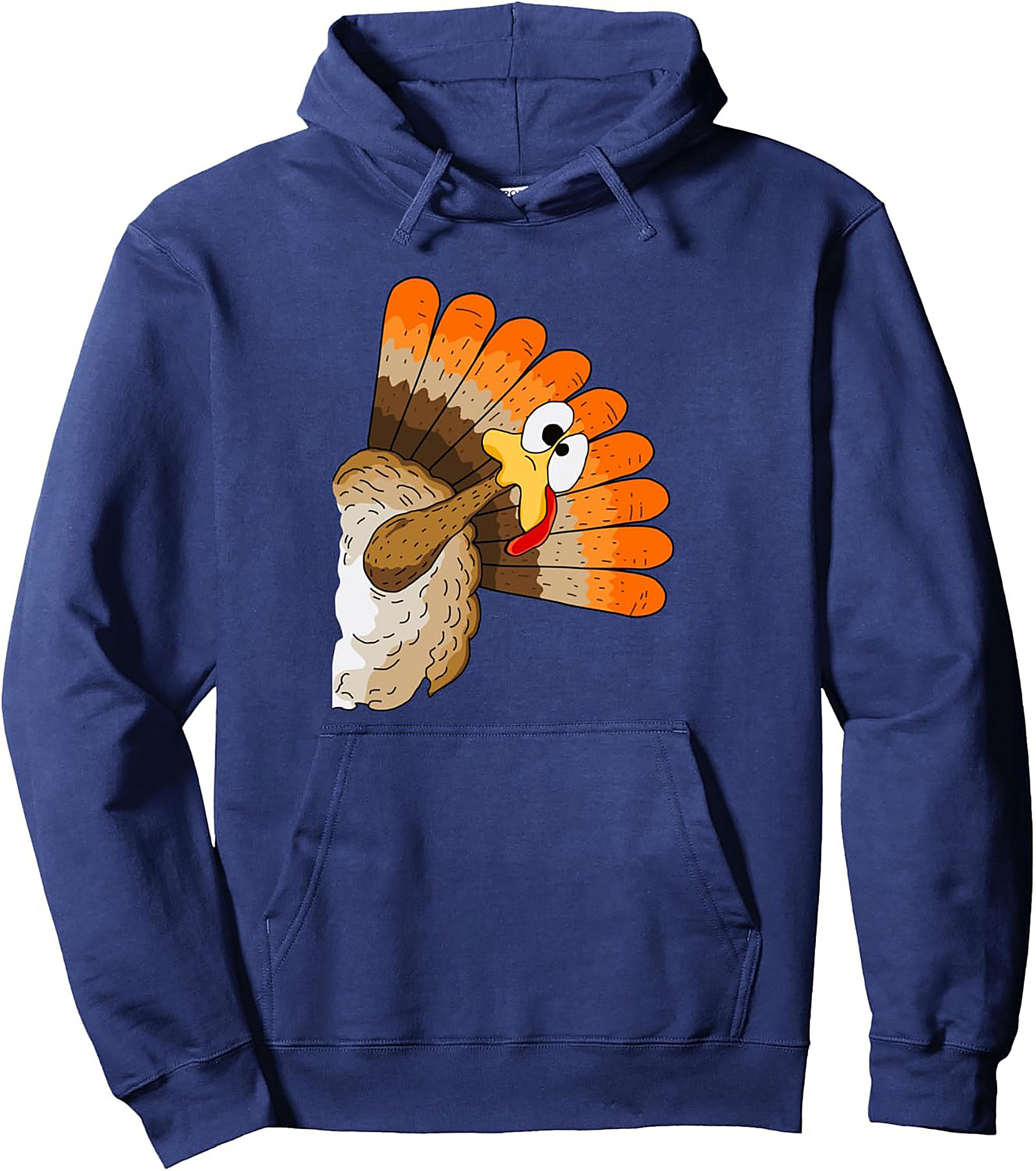 Funny Thanksgiving Turkey Pullover Hoodie | Cozy Fall Gift