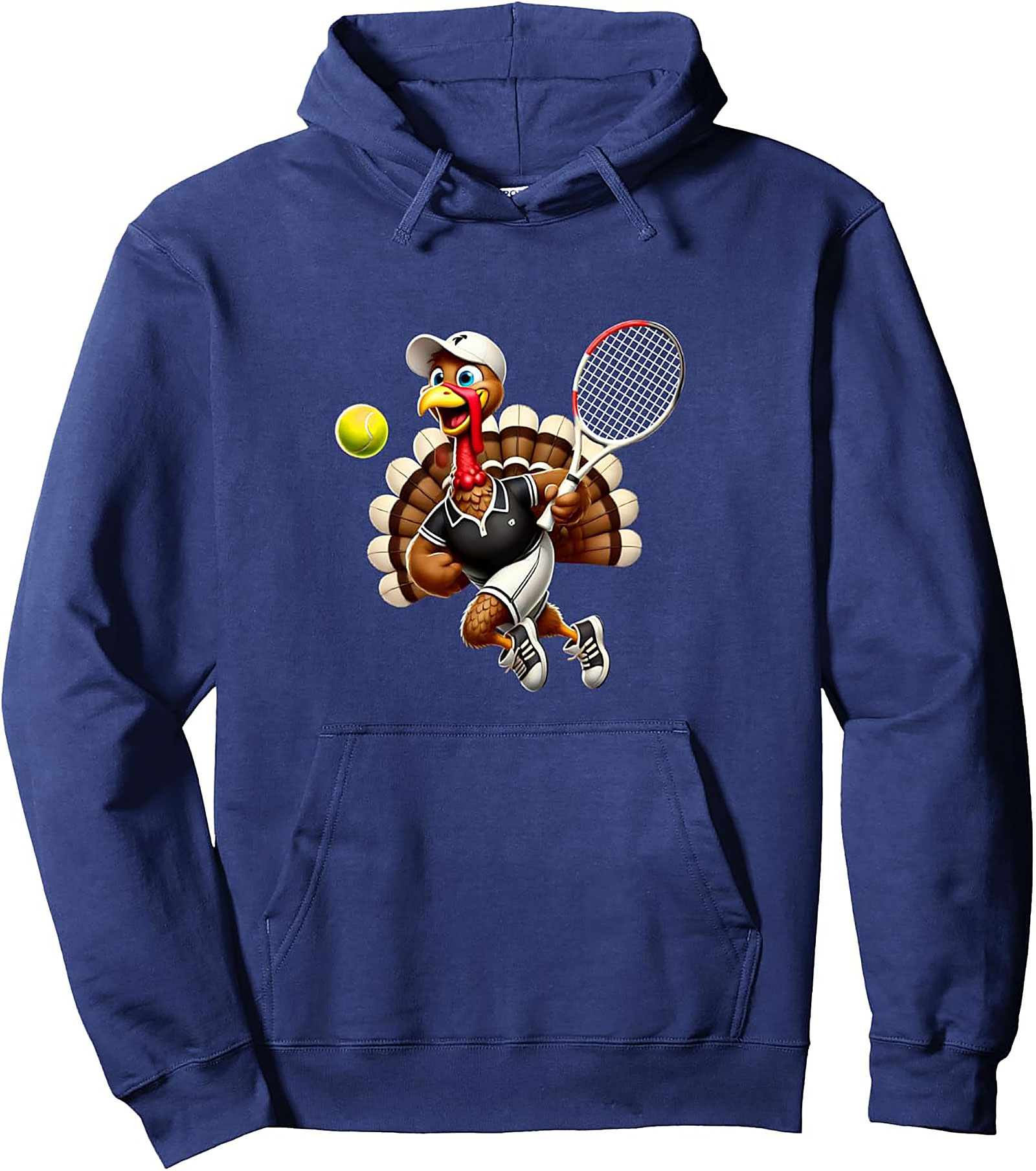 Tennis Turkey Graphic Hoodie | Funny Thanksgiving Pullover