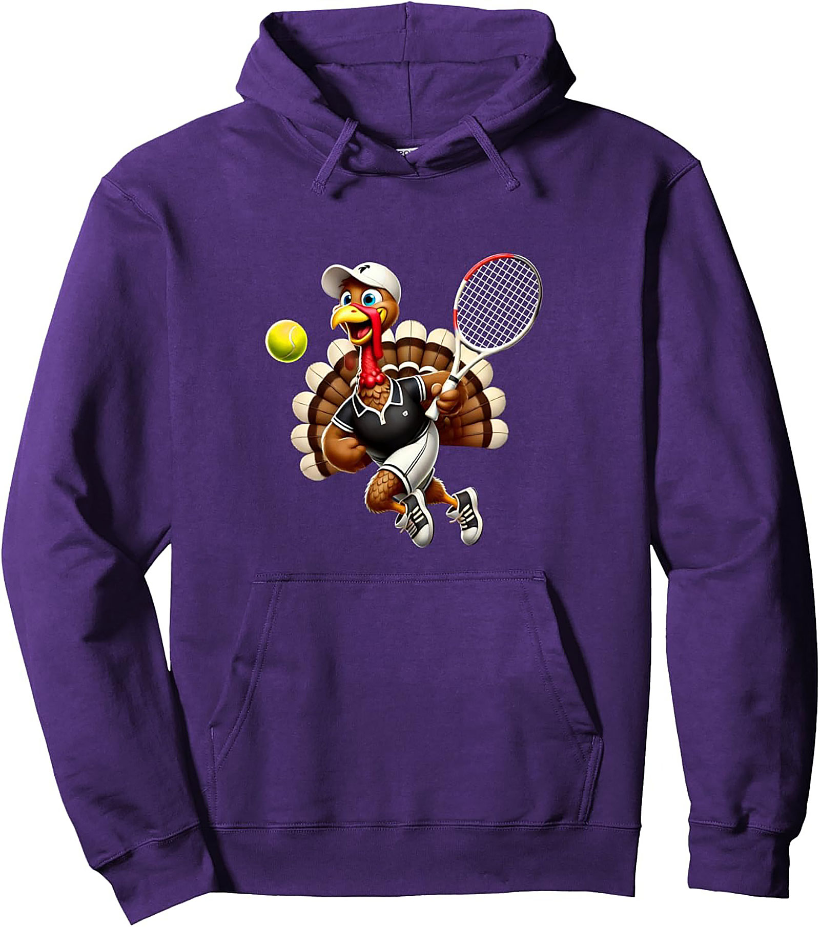 Tennis Turkey Graphic Hoodie | Funny Thanksgiving Pullover