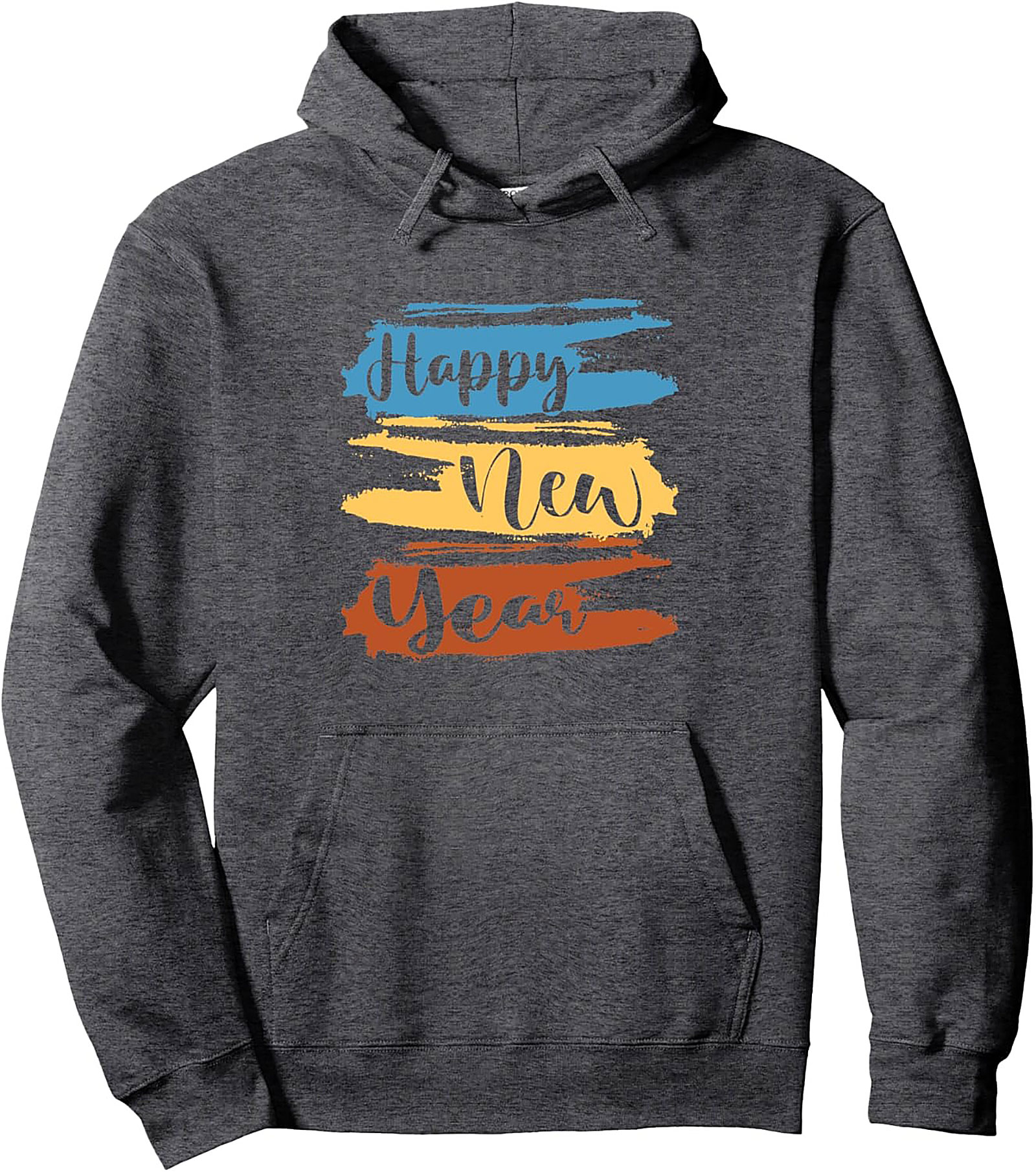 Happy New Year Pullover Hoodie Festive Graphic Hoodie