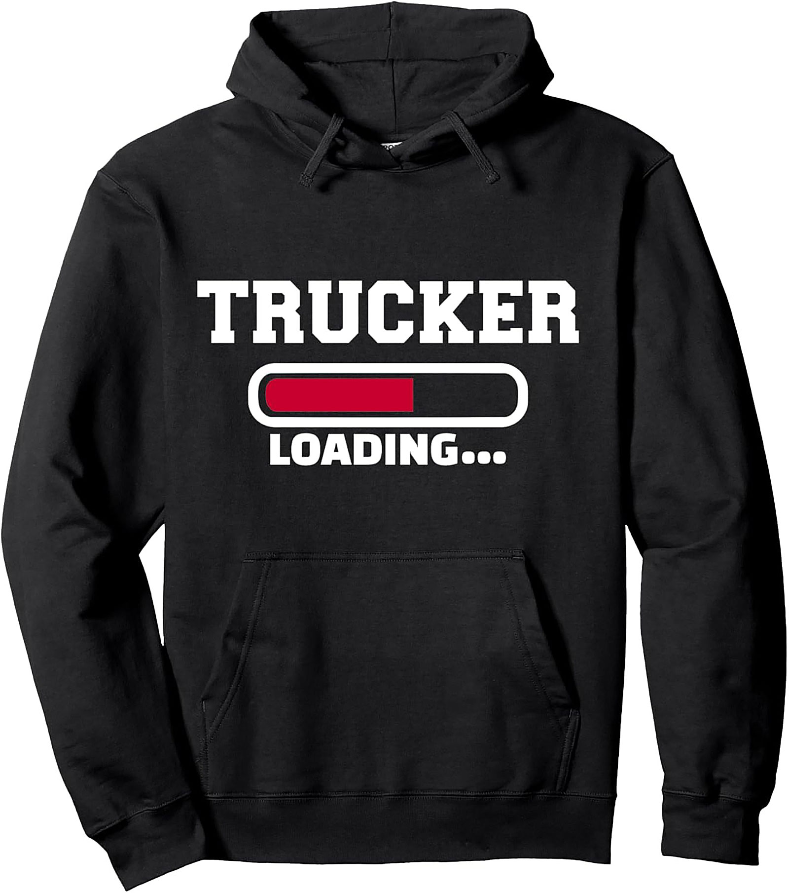 TRUCKER LOADING... Graphic Hoodie | Essential Pullover for Road Warriors