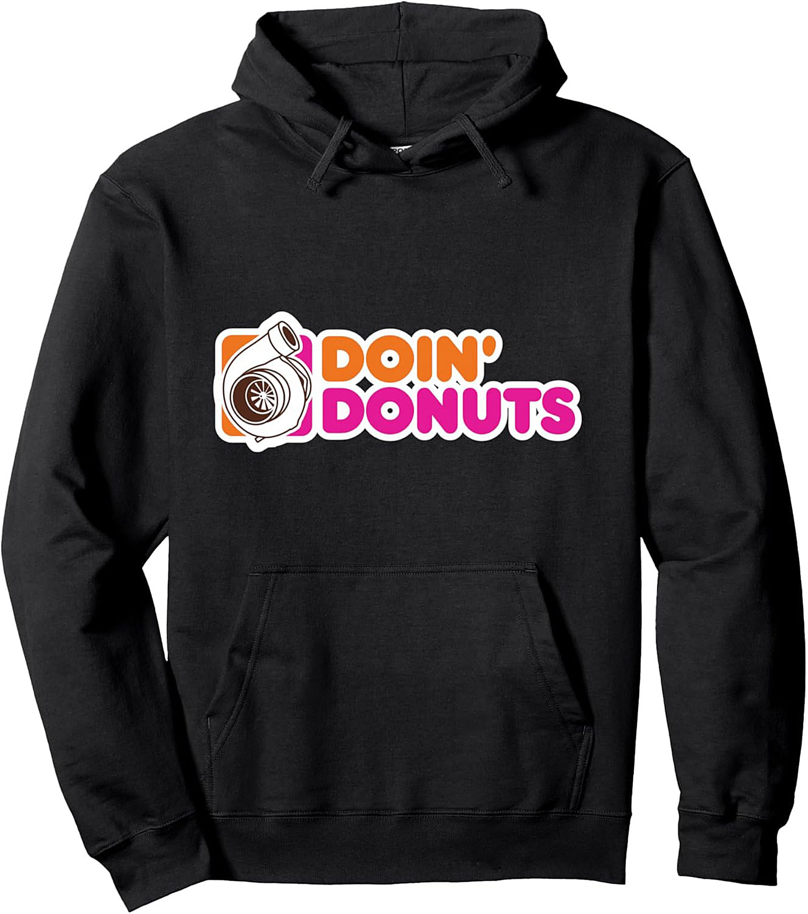 Turbo Doin' Donuts Graphic Hoodie Car Enthusiast Pullover