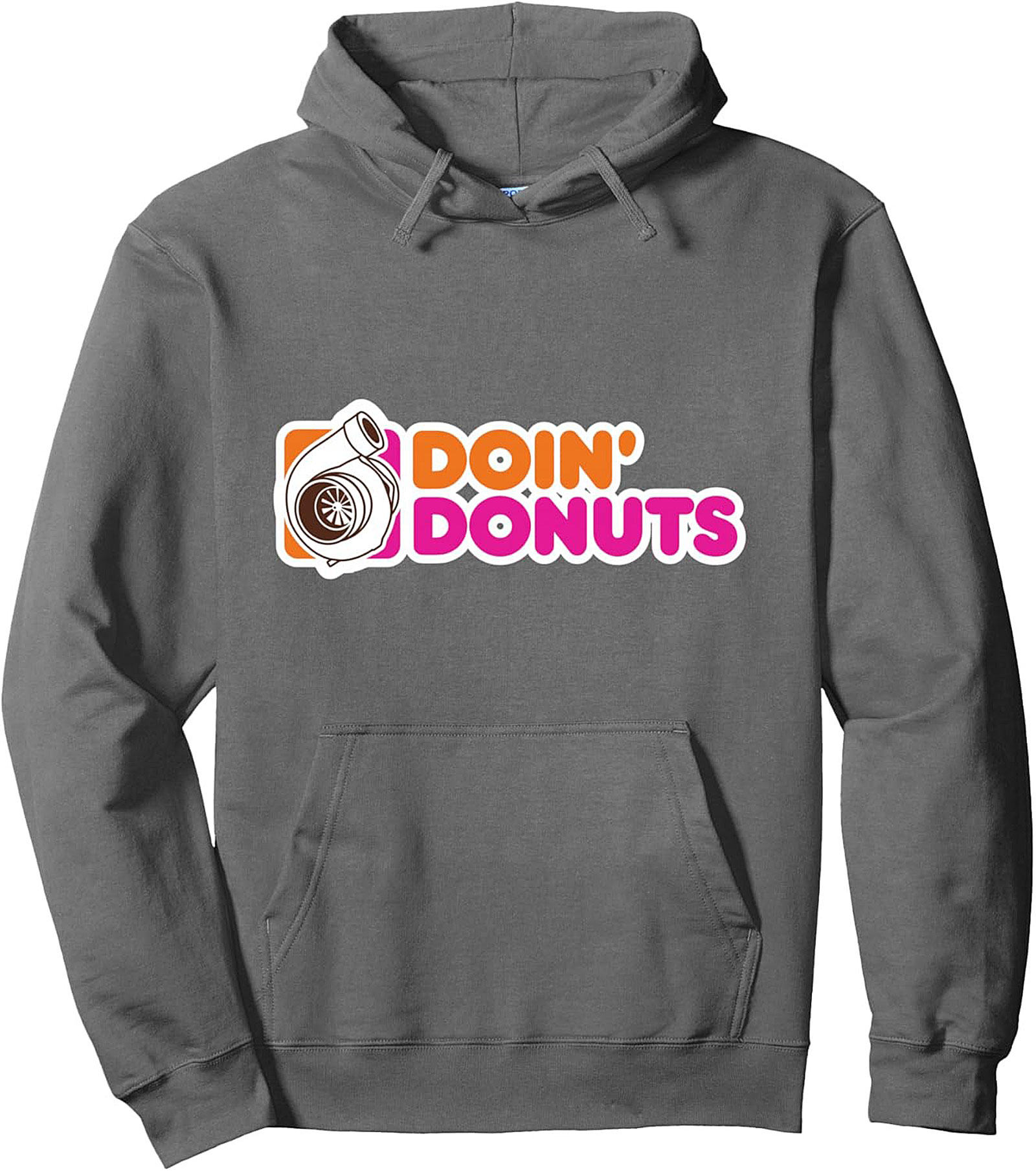 Turbo Doin' Donuts Graphic Hoodie Car Enthusiast Pullover