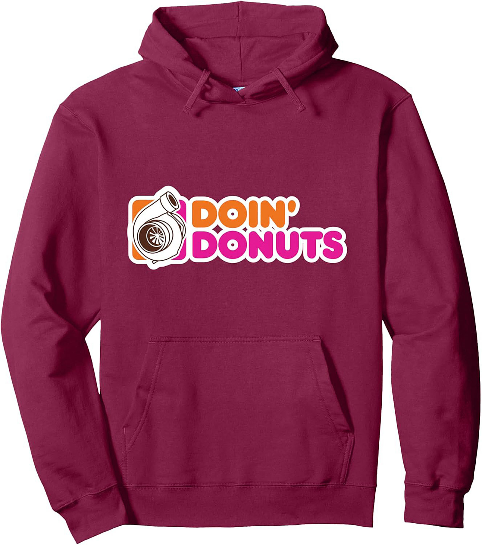 Turbo Doin' Donuts Graphic Hoodie Car Enthusiast Pullover