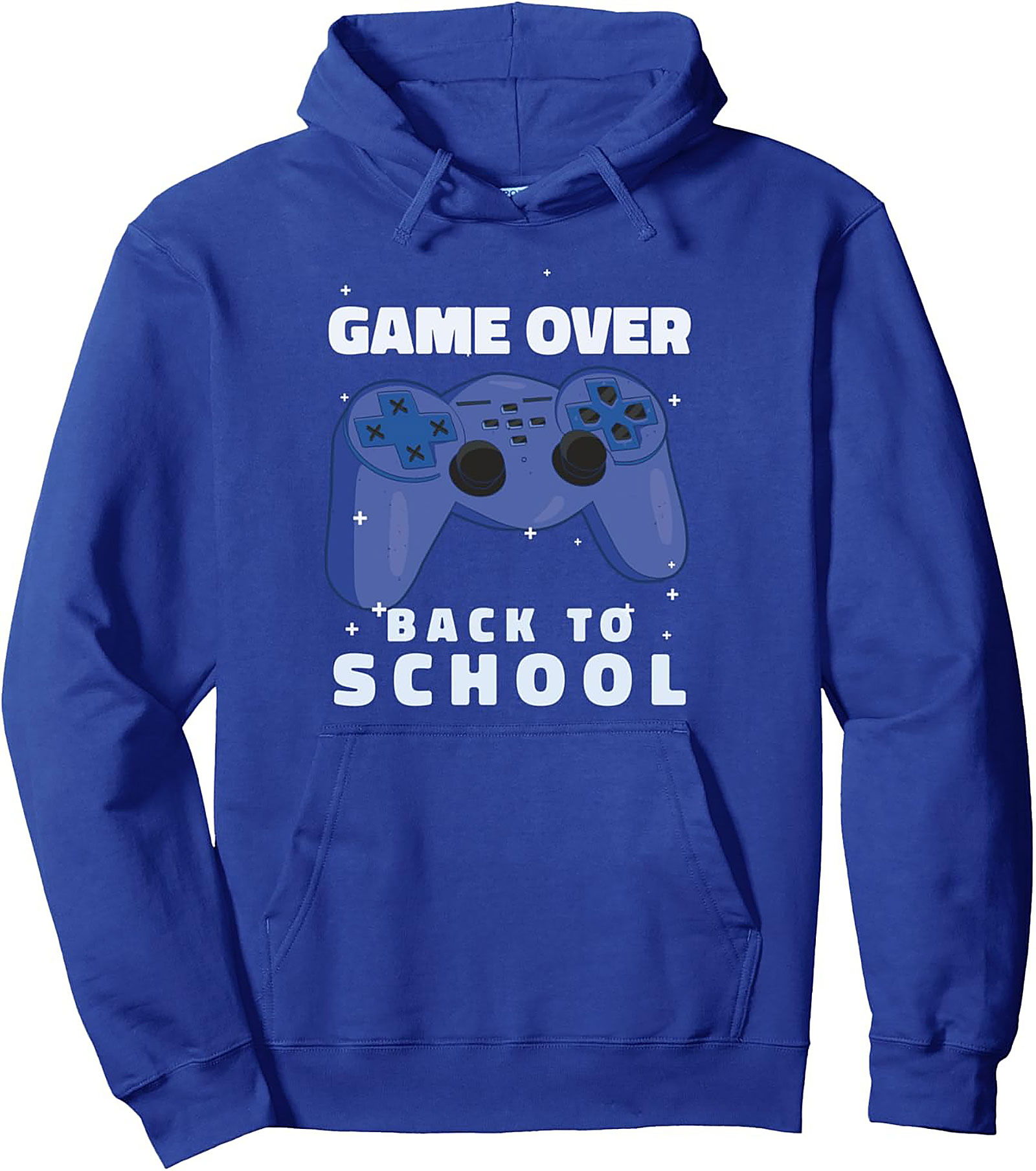 Game Over Back to School Graphic Hoodie | Funny Gamer Pullover