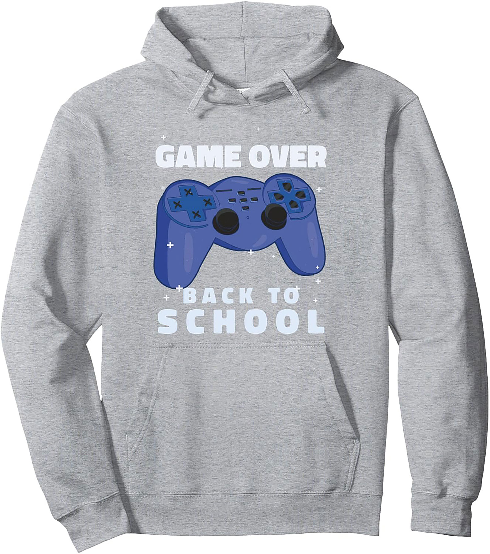 Game Over Back to School Graphic Hoodie | Funny Gamer Pullover